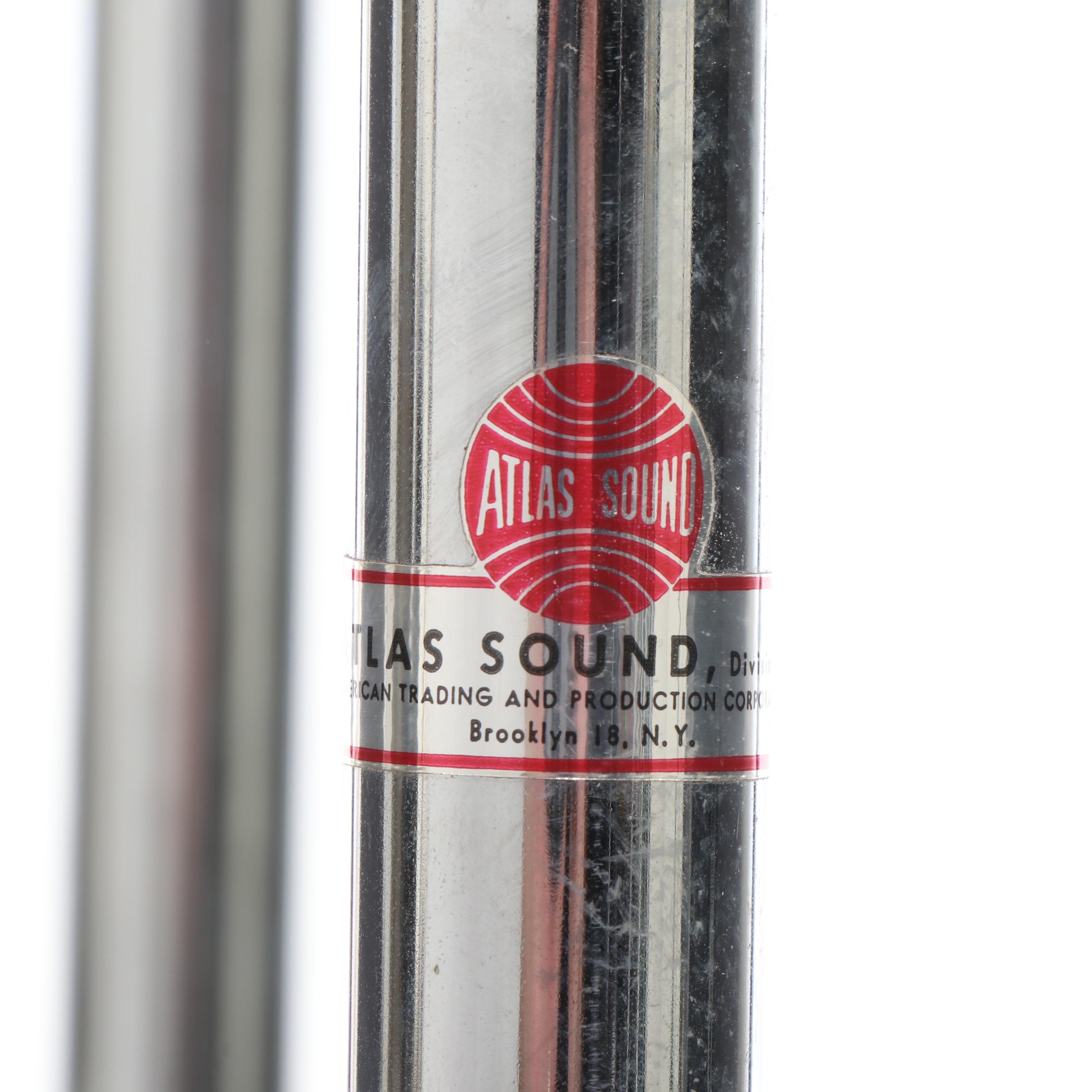 The Turner Co. Dynamic Cardioid 500 Microphones with Atlas Sound Stands