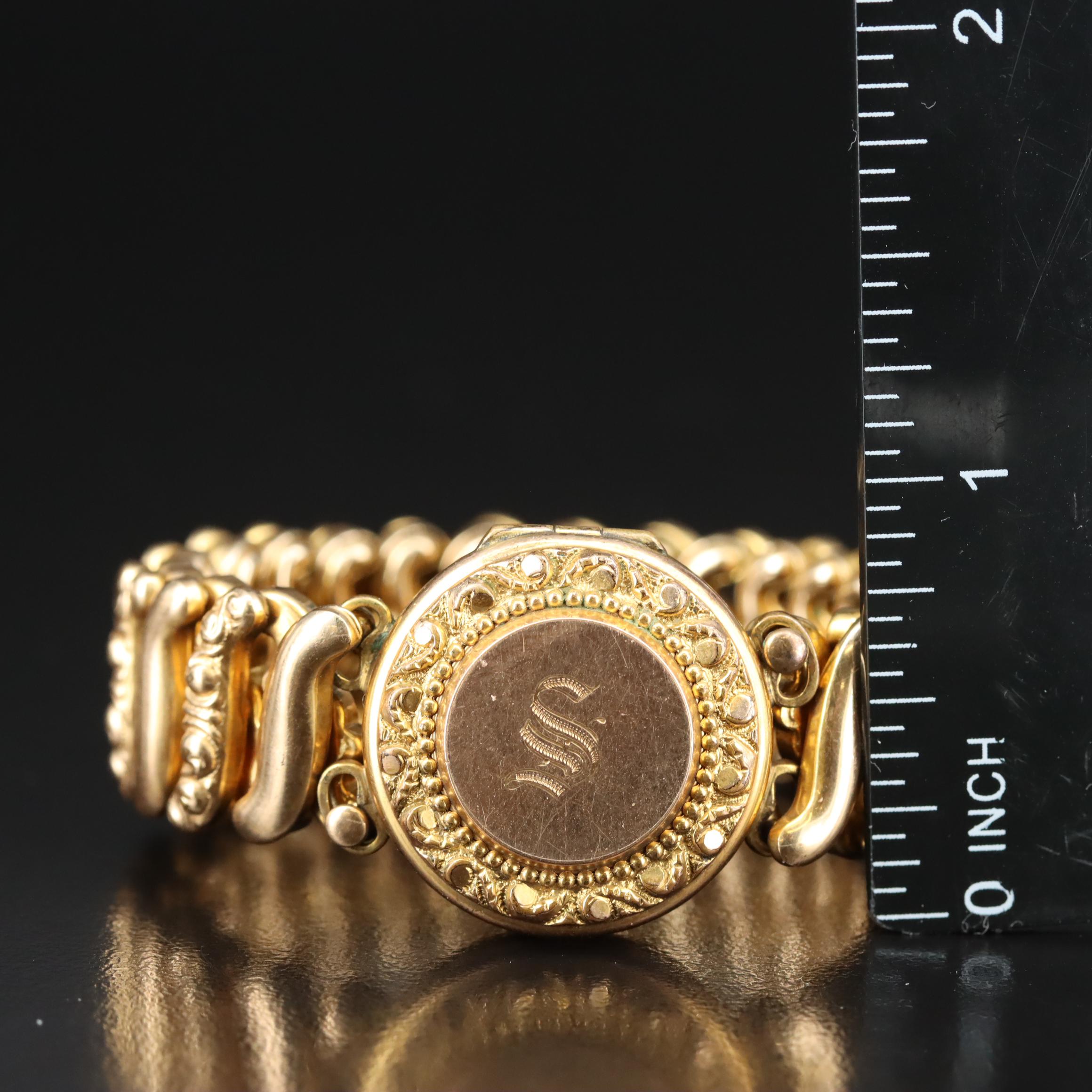 D.F. Briggs Co. "Carmen" Locket Bracelet & Coral Featured in Vintage Jewelry