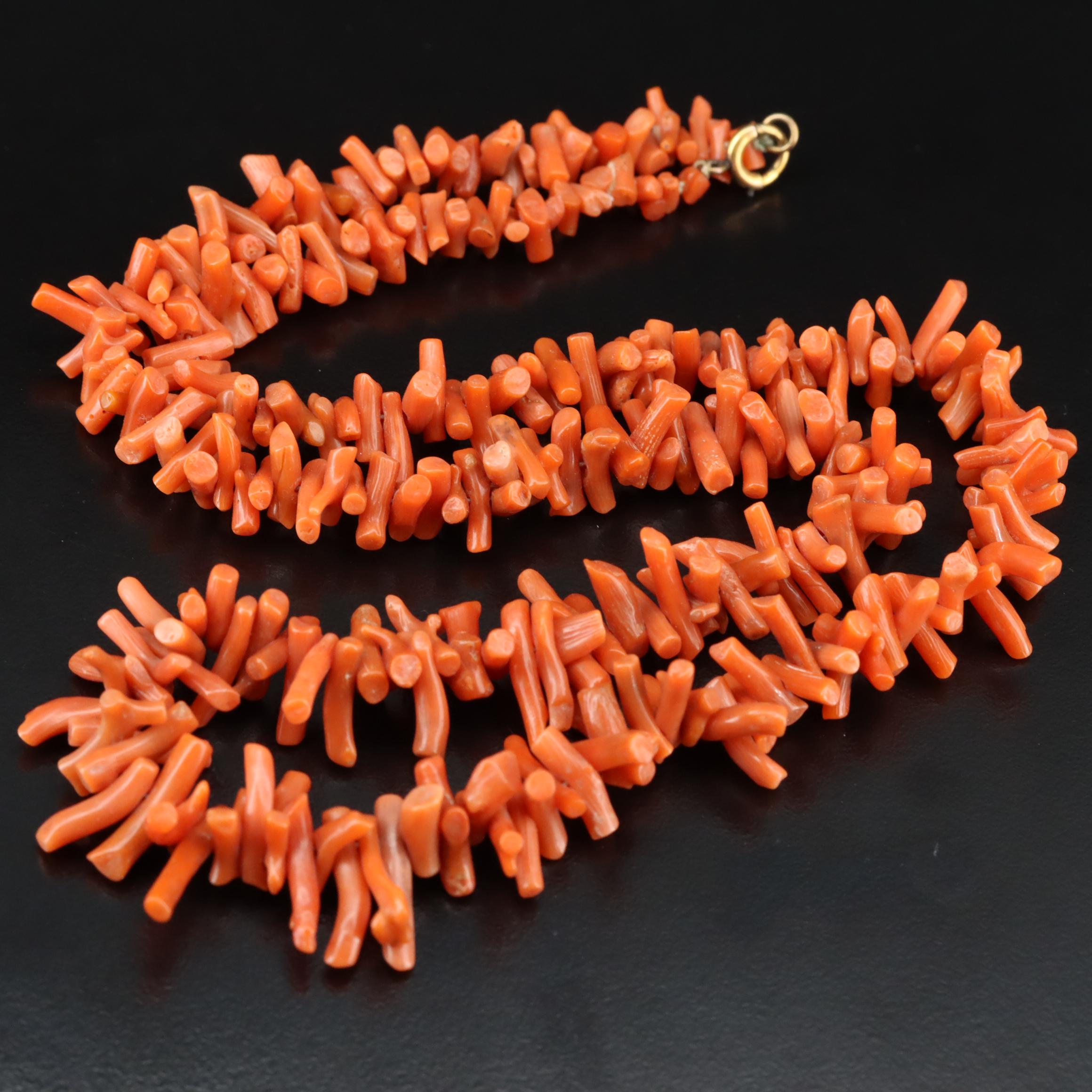 D.F. Briggs Co. "Carmen" Locket Bracelet & Coral Featured in Vintage Jewelry