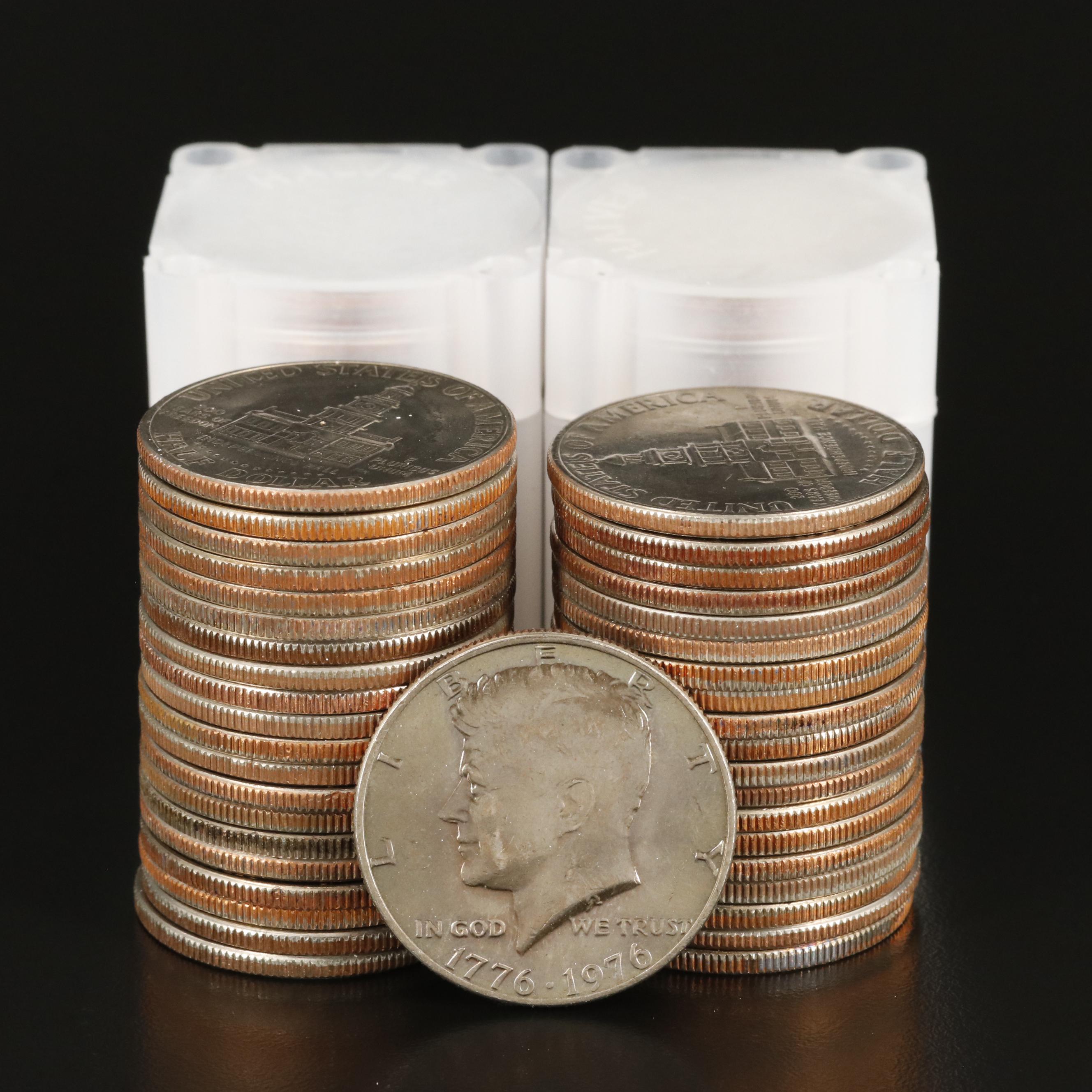 Eighty Uncirculated Bicentennial Kennedy Half Dollars