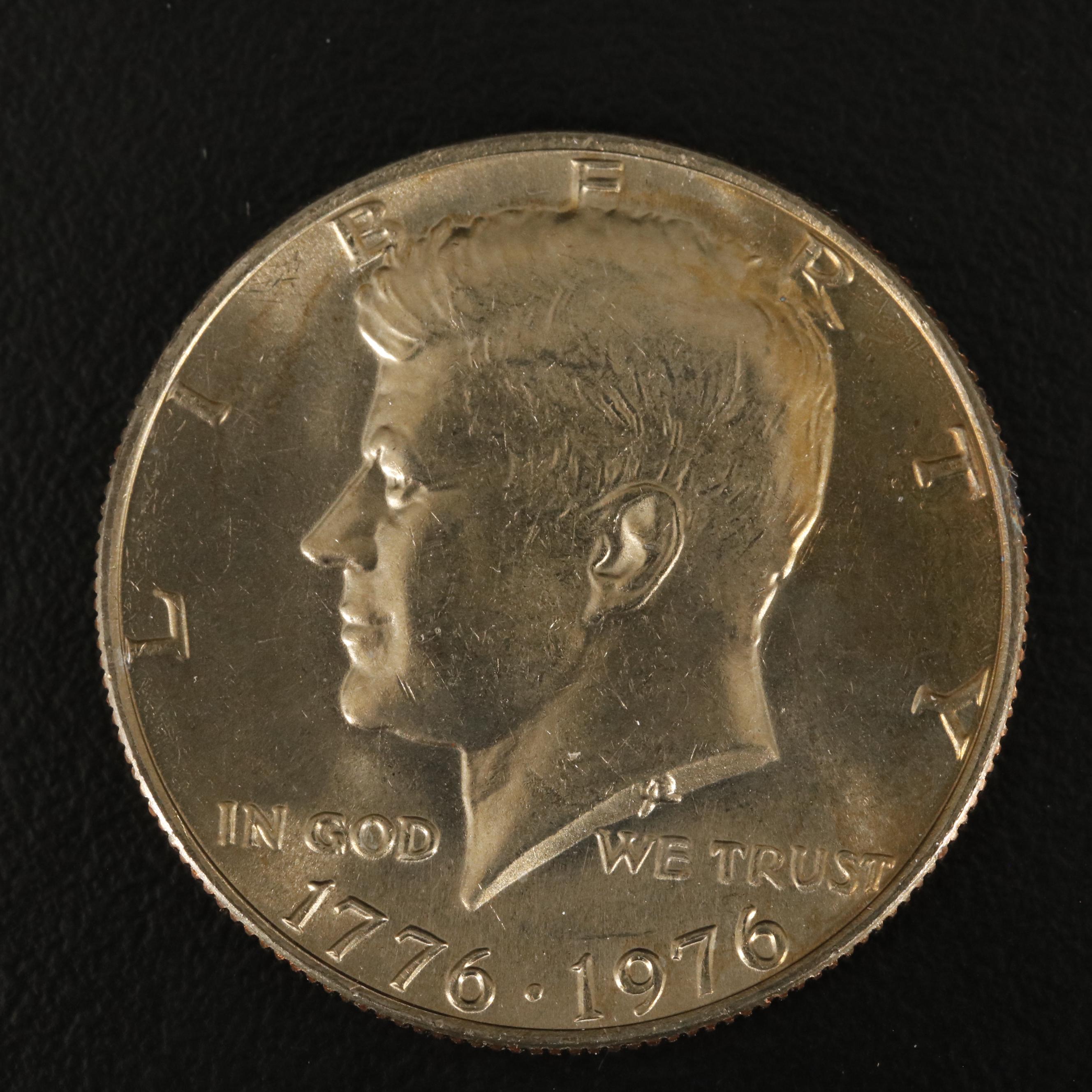 Eighty Uncirculated Bicentennial Kennedy Half Dollars