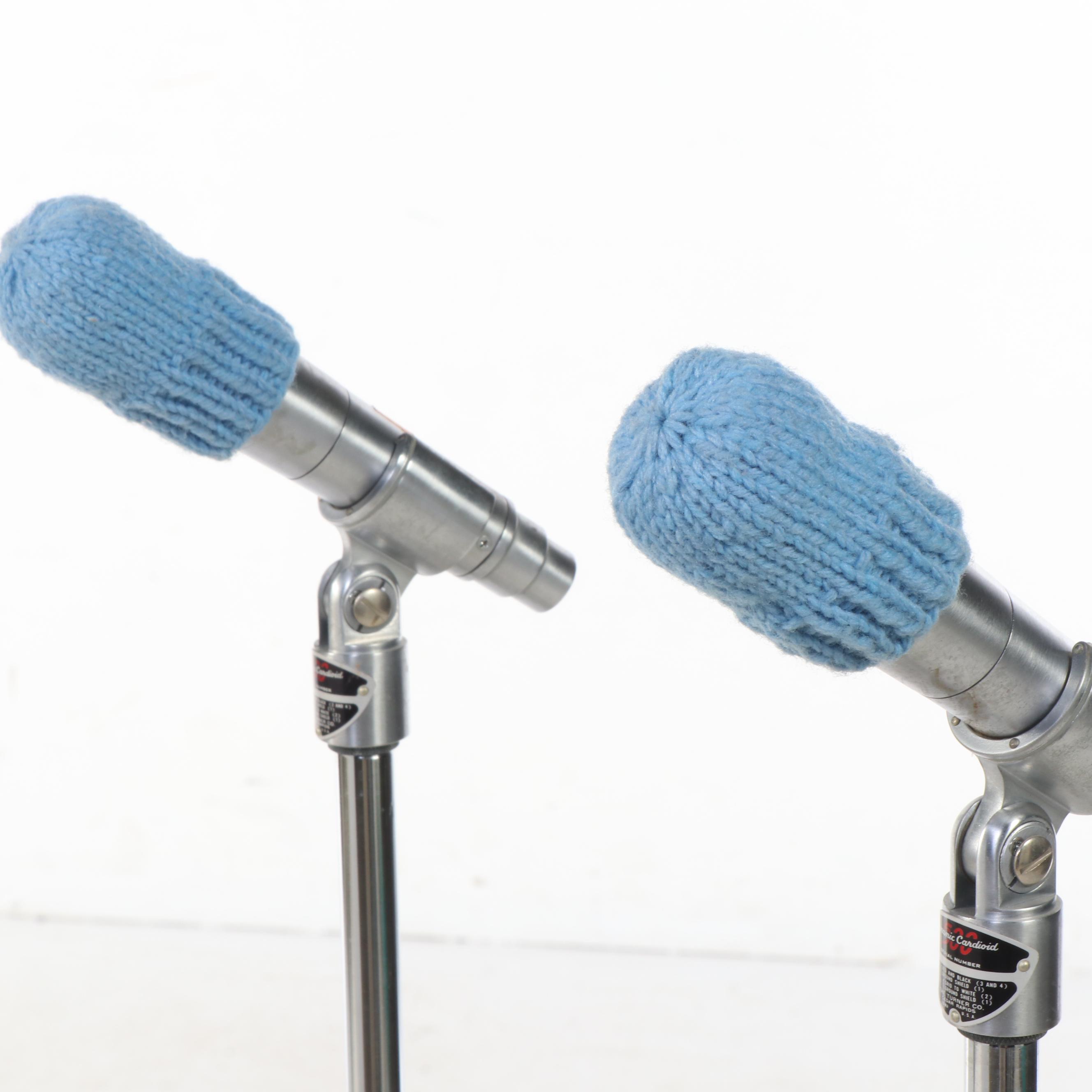 The Turner Co. Dynamic Cardioid 500 Microphones with Atlas Sound Stands