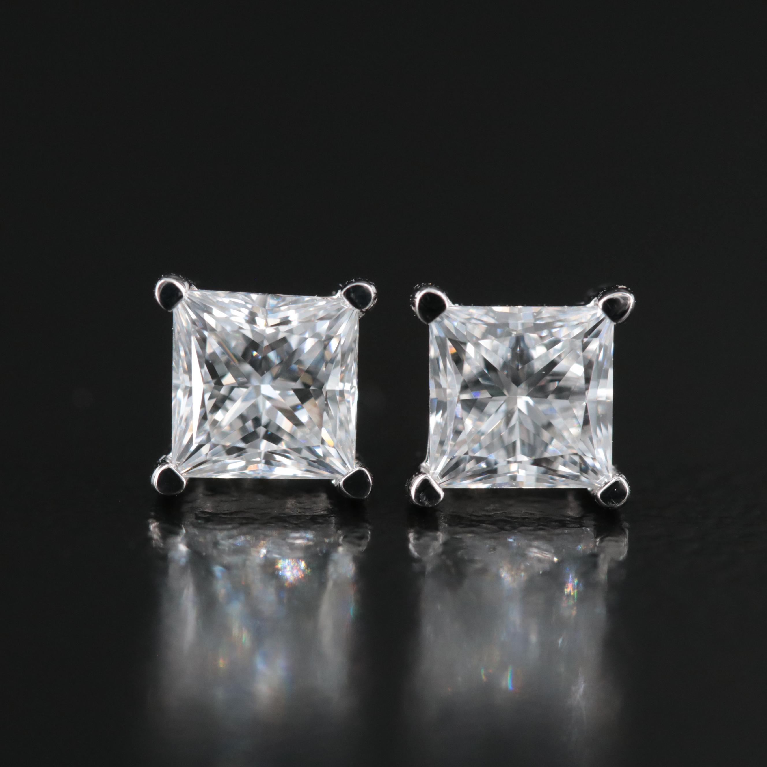 14K 1.02 CTW Lab Grown Diamond Stud Earrings