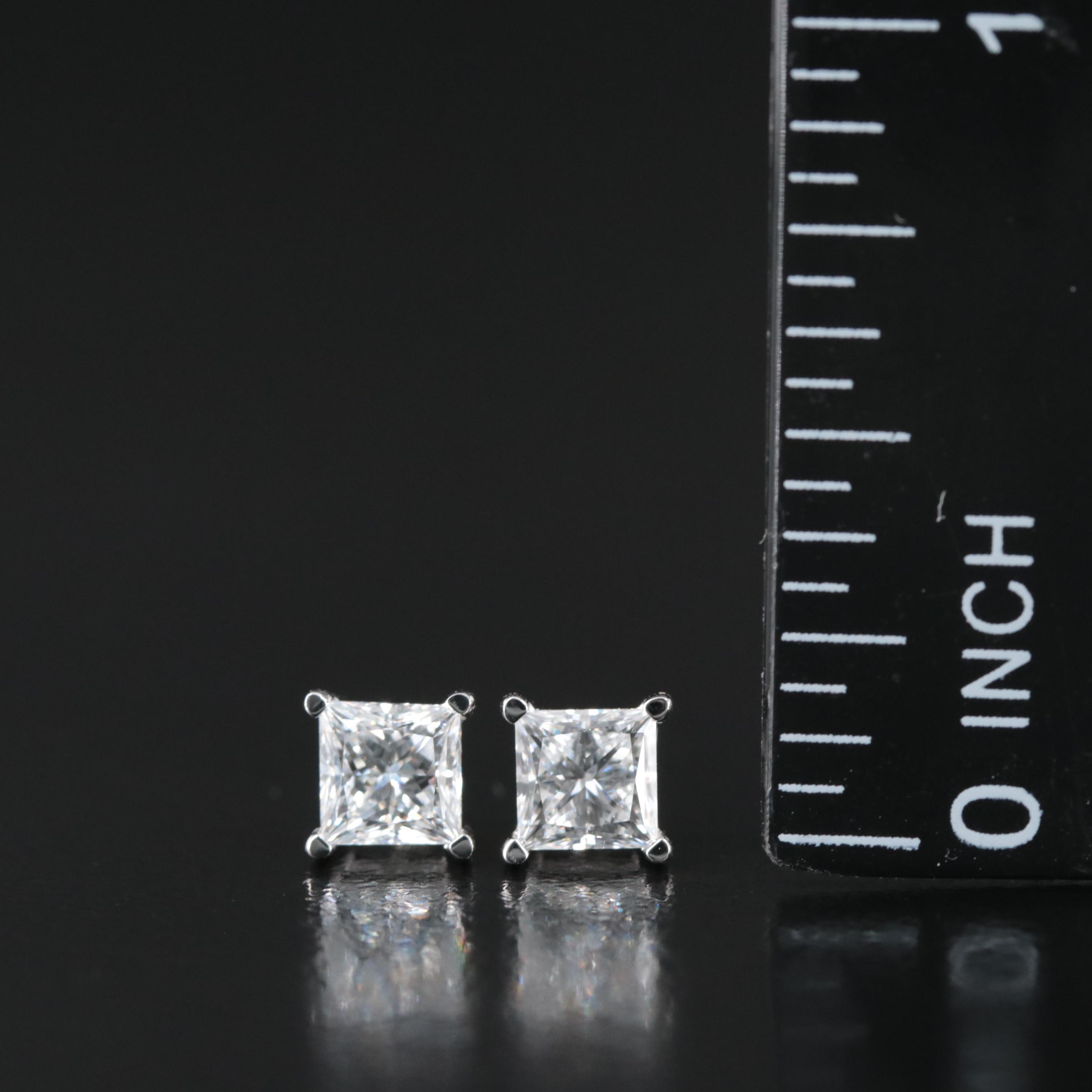 14K 1.02 CTW Lab Grown Diamond Stud Earrings