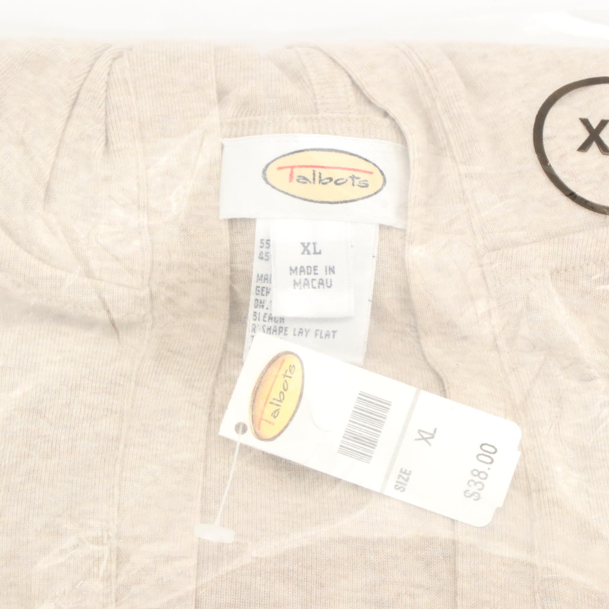 Talbots Cotton Blend Knit Tunics, NWT