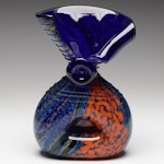 Ioan Nemtoi Abstract Form Art Glass Vase