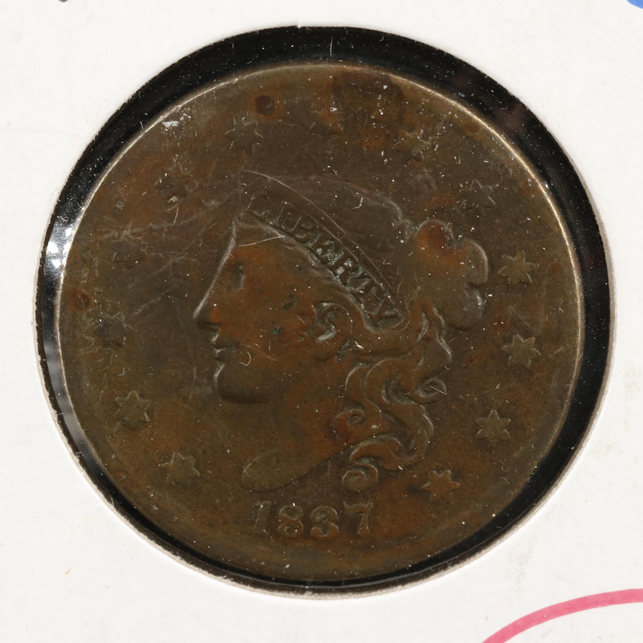 Collection of Forty Different U.S. Large Cents from 1816-1856