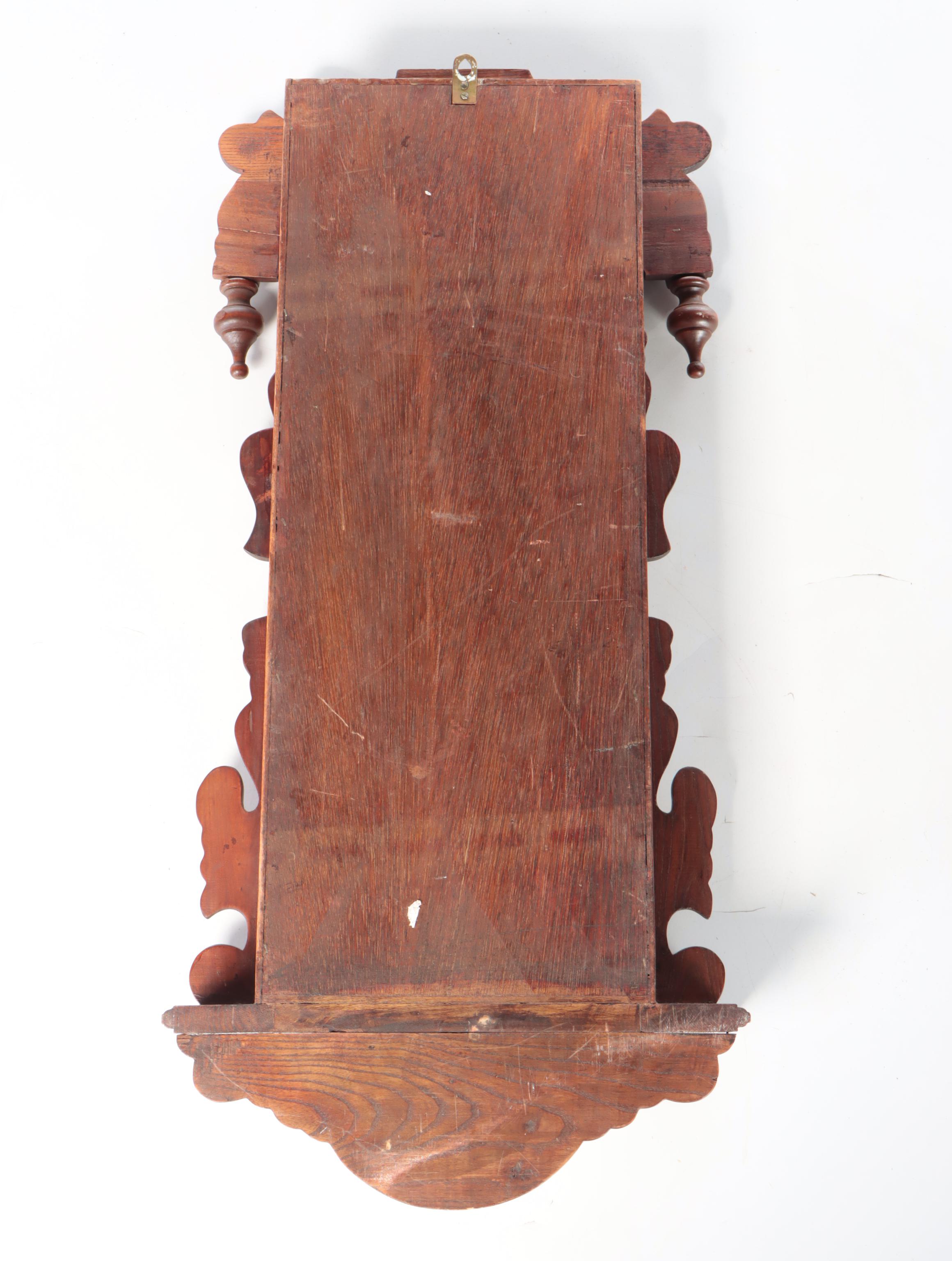 Eastlake Style Walnut Wall Clock