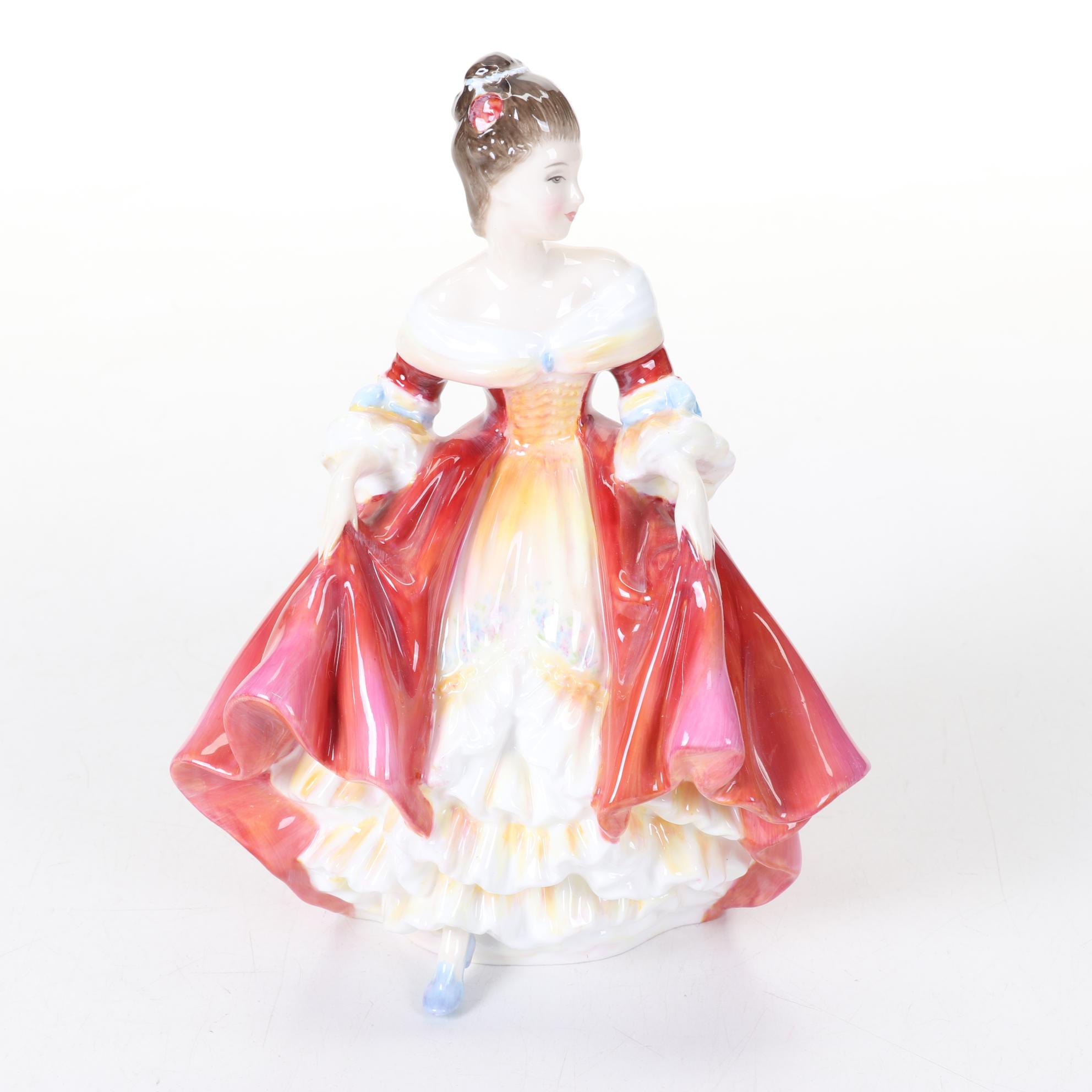 Royal Doulton "Southern Belle," "Top o' the Hill" and "Leading Lady" Figurines