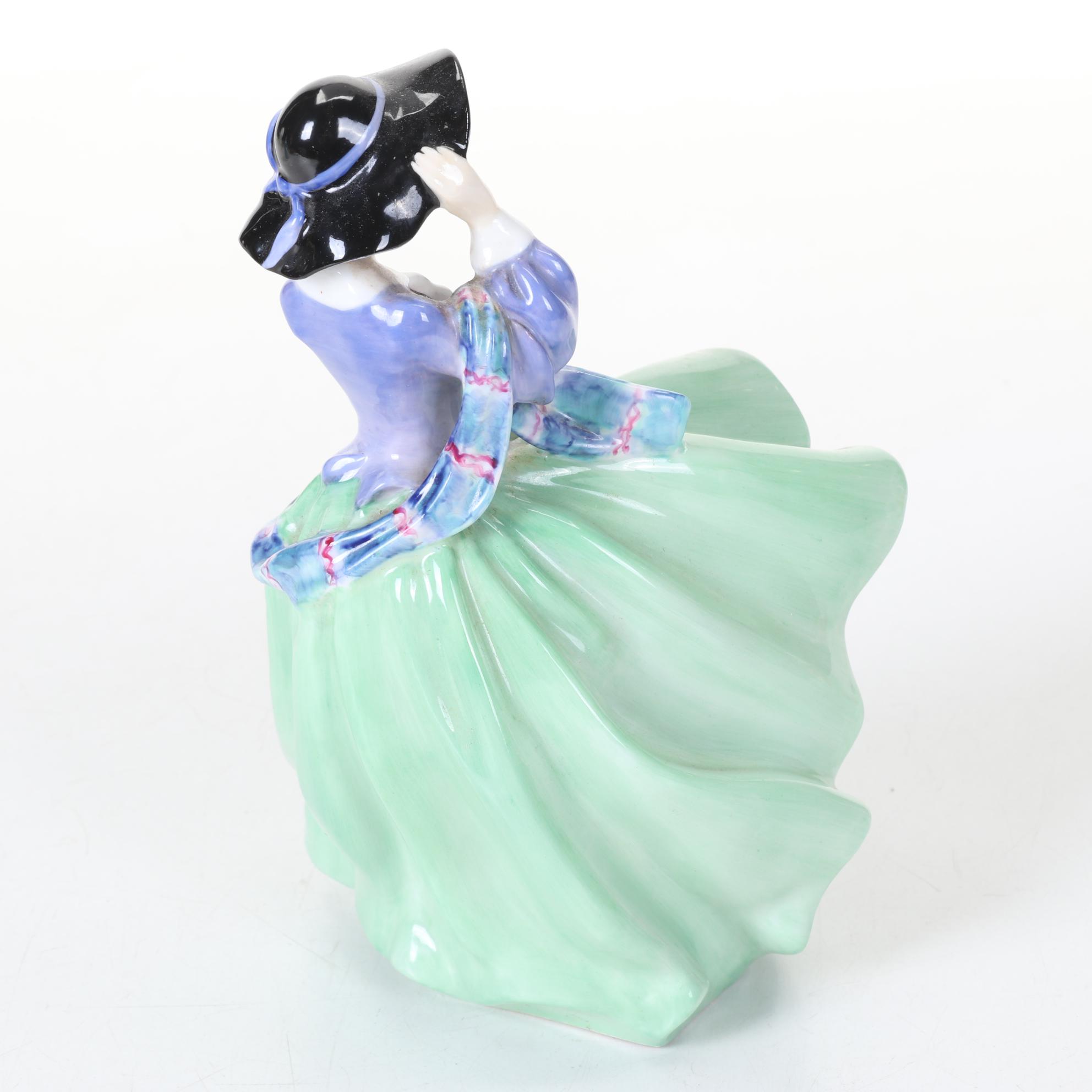 Royal Doulton "Southern Belle," "Top o' the Hill" and "Leading Lady" Figurines