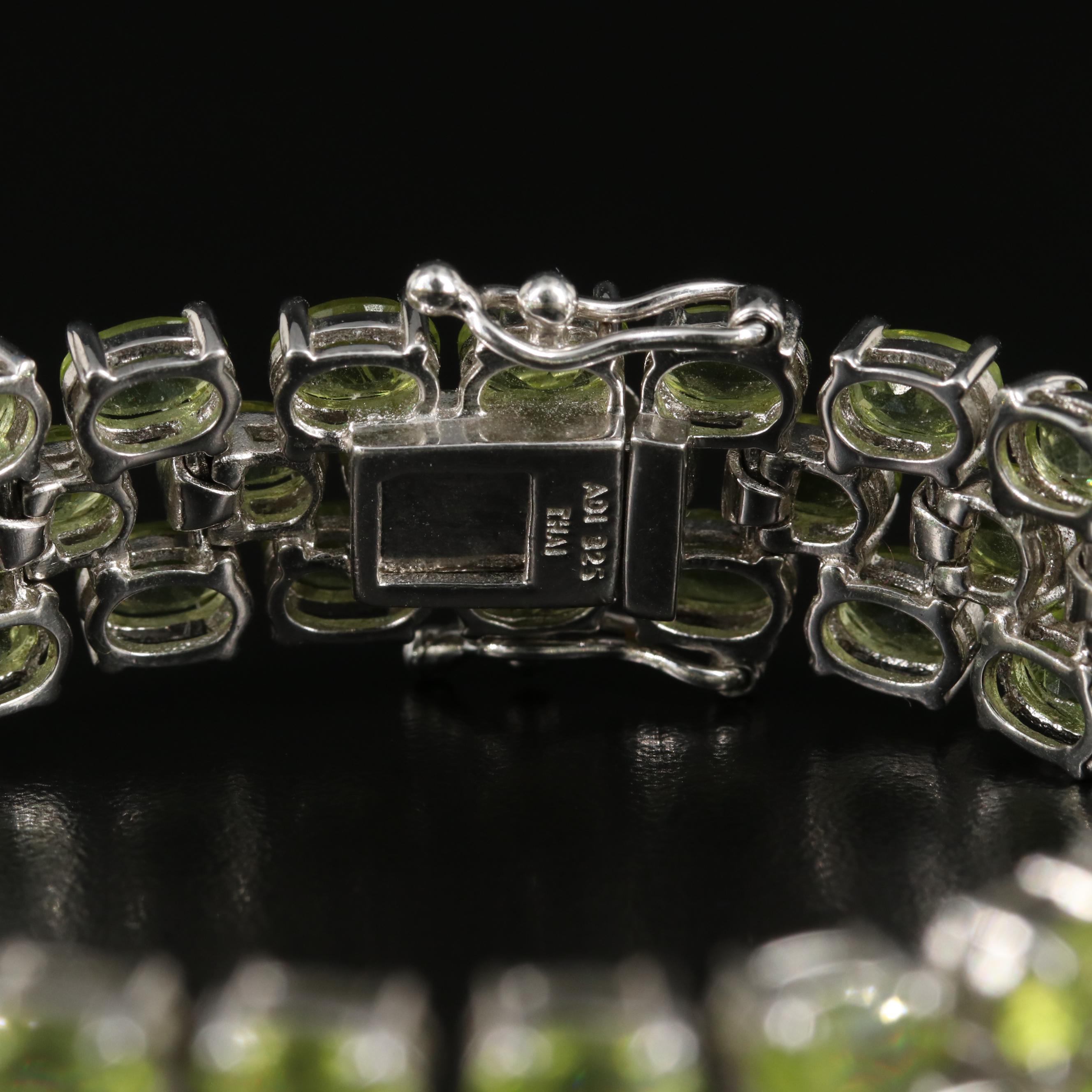Sterling Peridot Bracelet