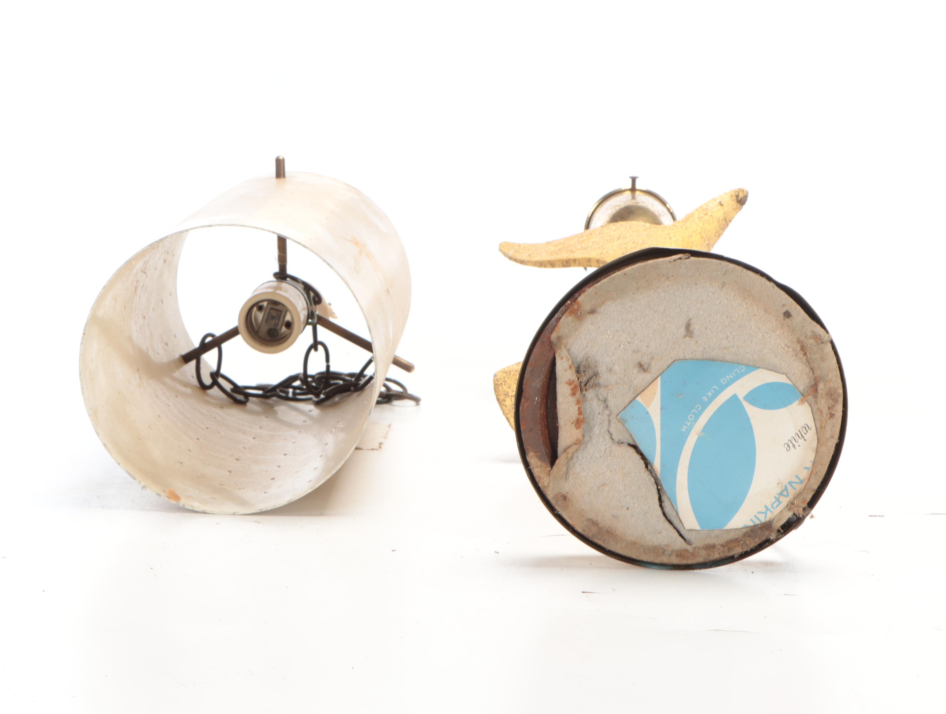 Brushed Brass Pierced Pendant Lamp, Contemporary Dove Table Lamp