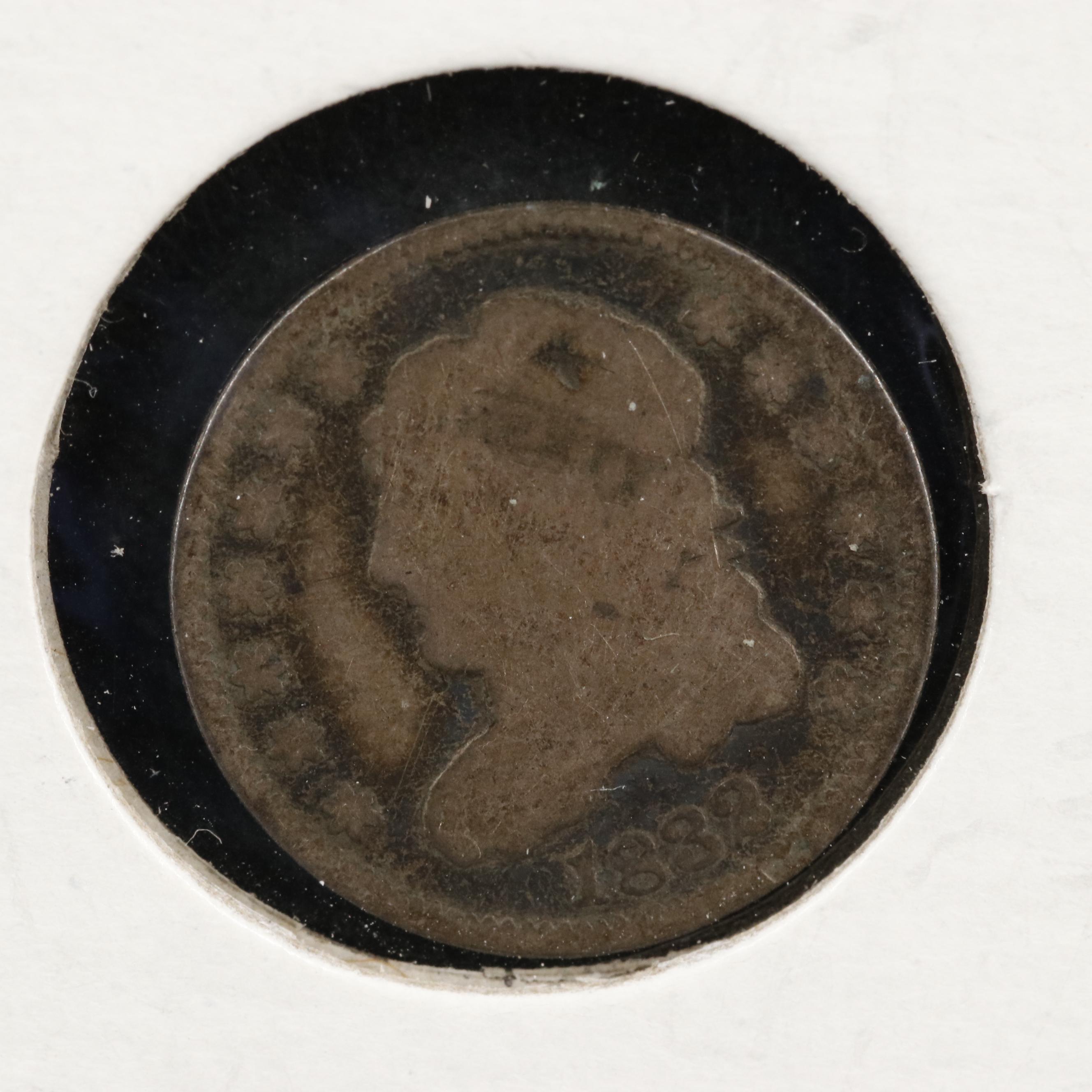 Collection of Thirty-Six Different U.S. Half Dimes Dated from 1829-1873