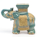 Chinese Style Glazed Ceramic Elephant Garden Seat