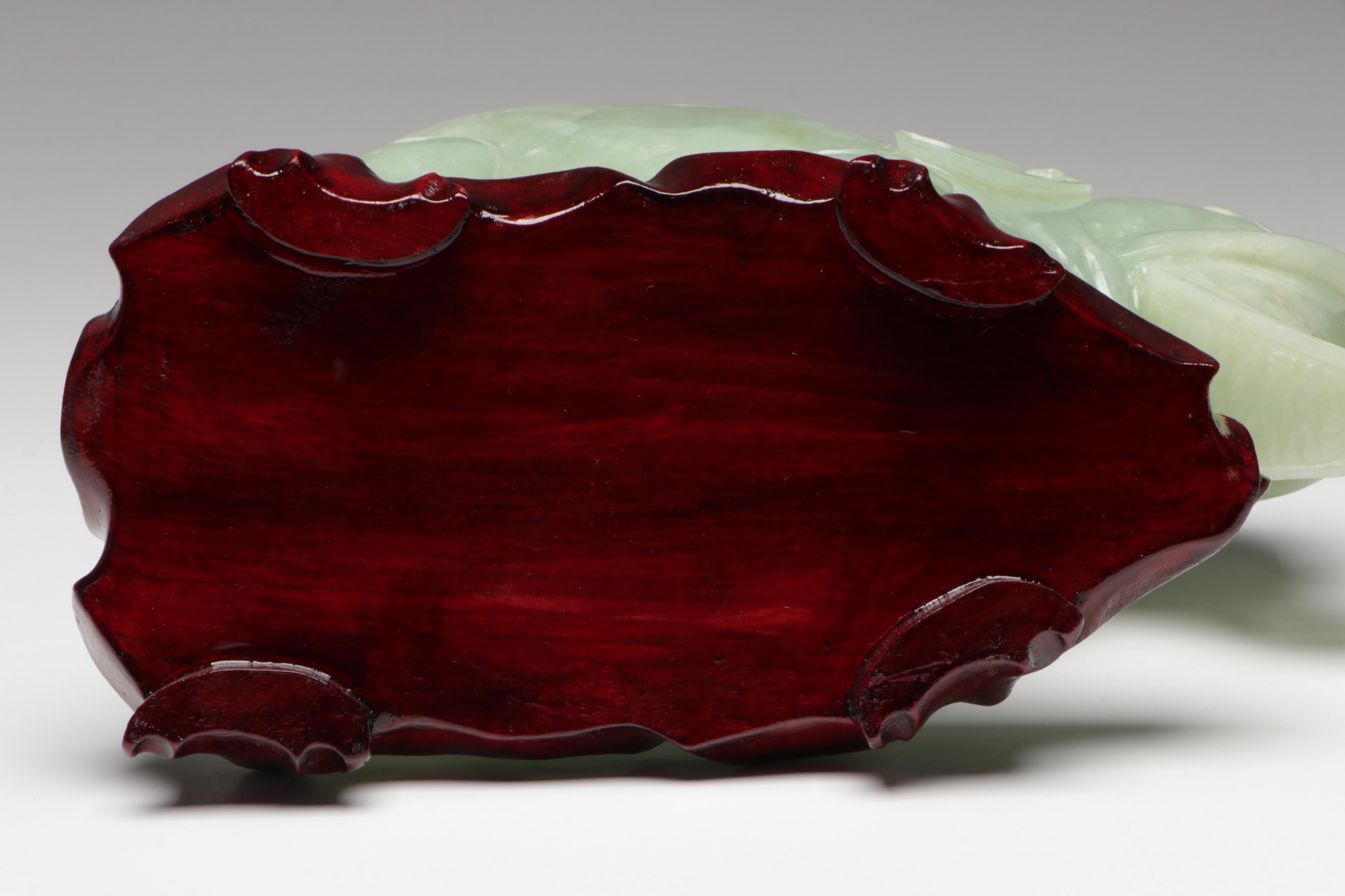 Chinese Carved Serpentine Elephant Box