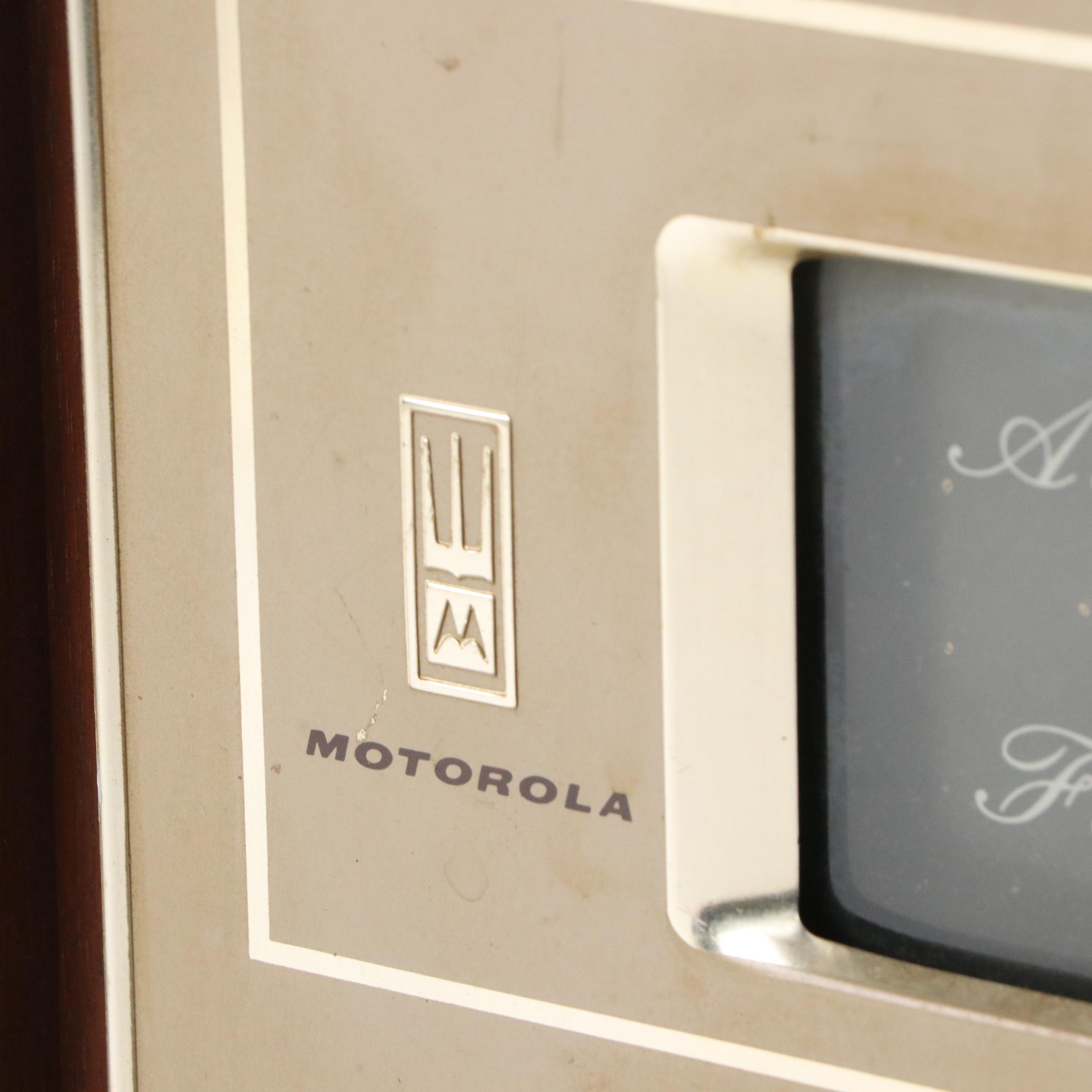 Motorola FM Stereophonic Radio B100W with Detachable Speakers, Mid-20th C.