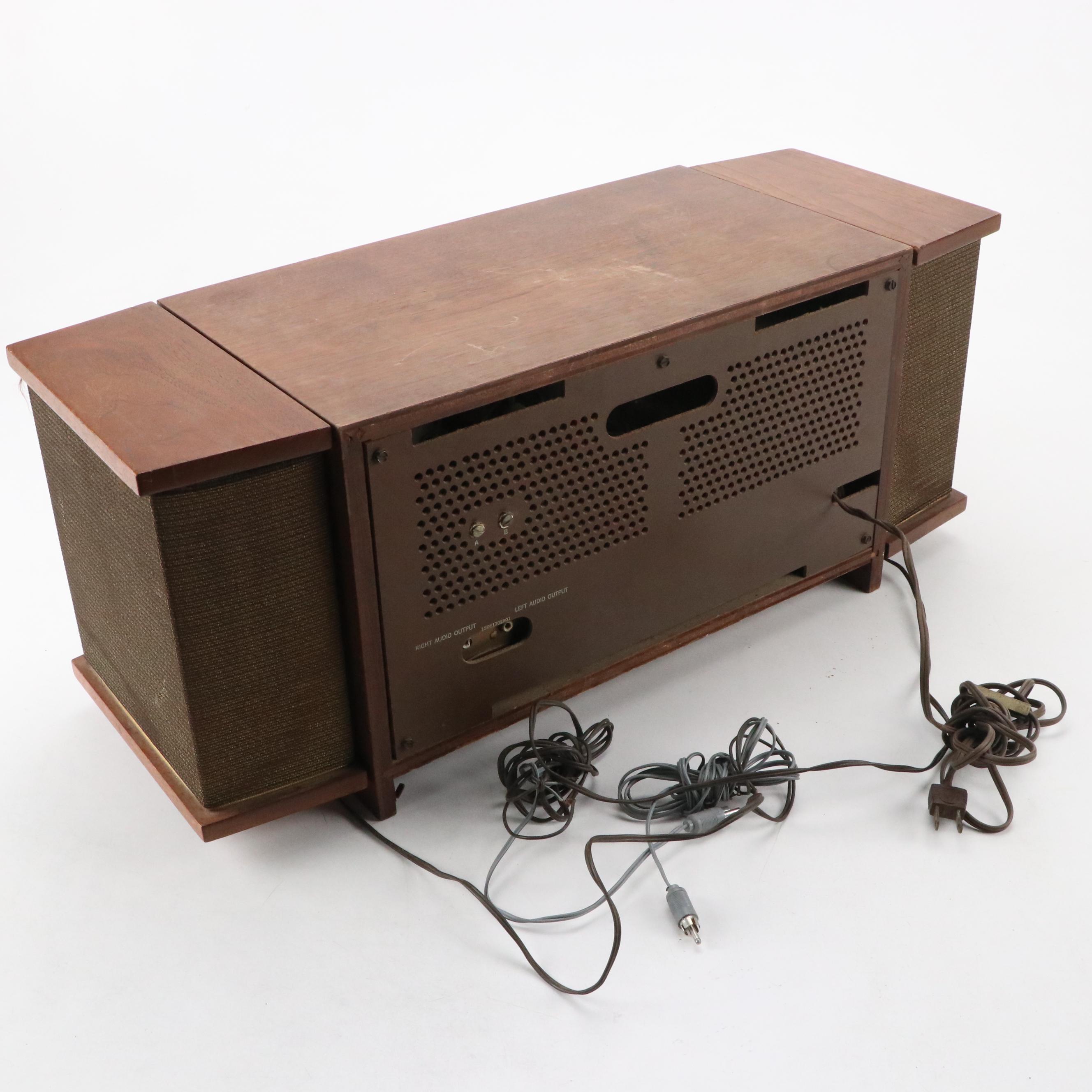 Motorola FM Stereophonic Radio B100W with Detachable Speakers, Mid-20th C.