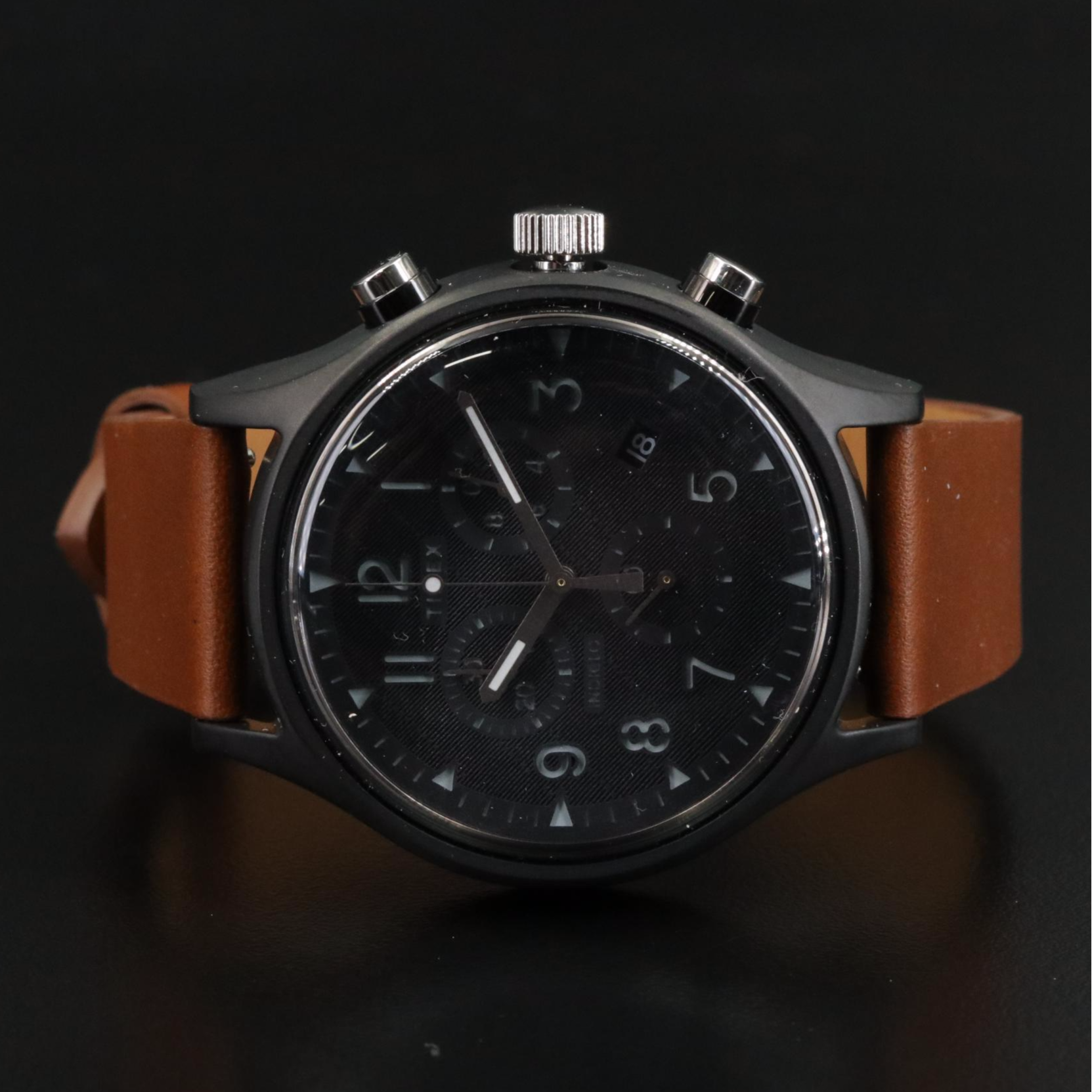 Timex MK1 Supernova Chronograph Quartz Watch with Black Dial