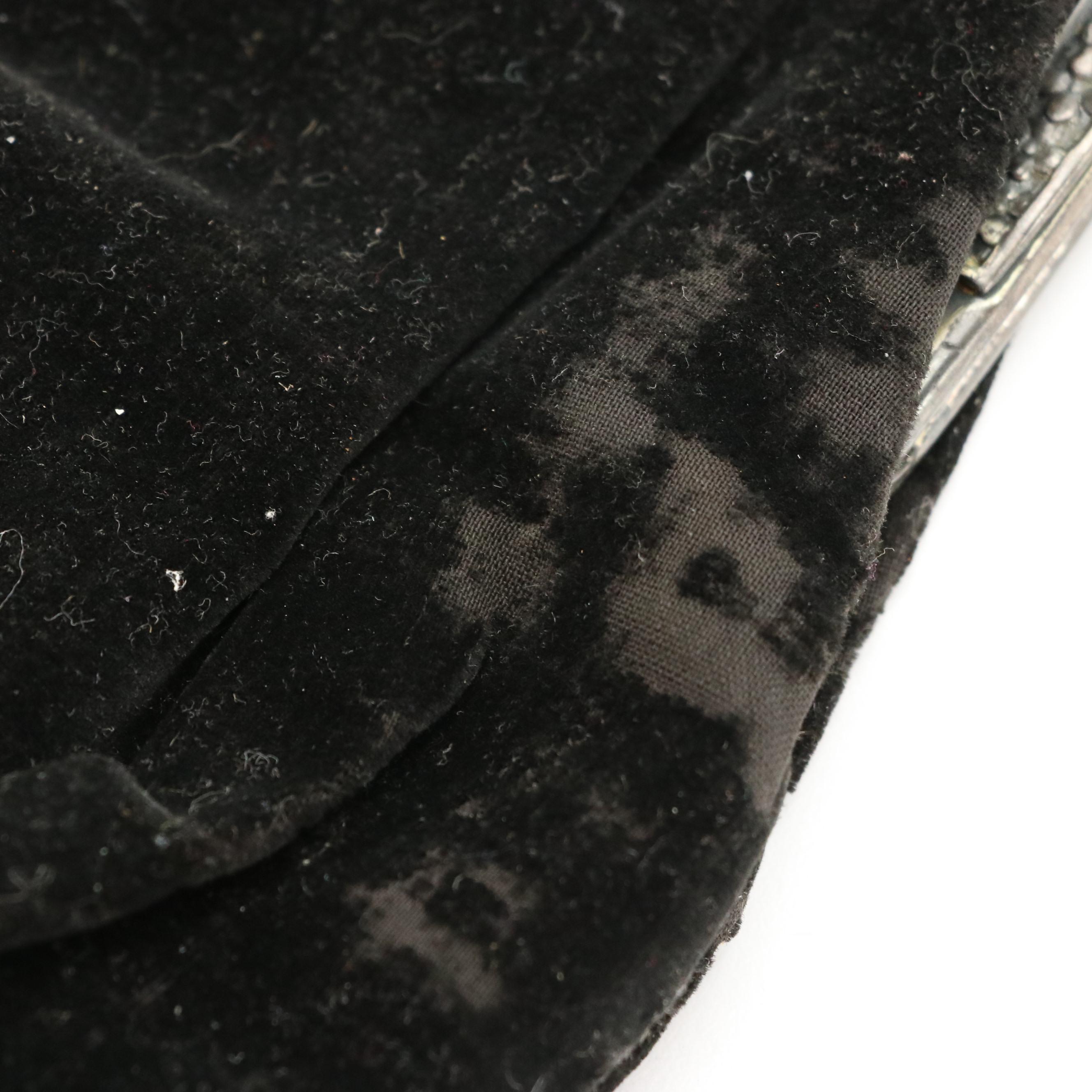 Embellished Evening Bags in Pleated Velvet and Silk Faille