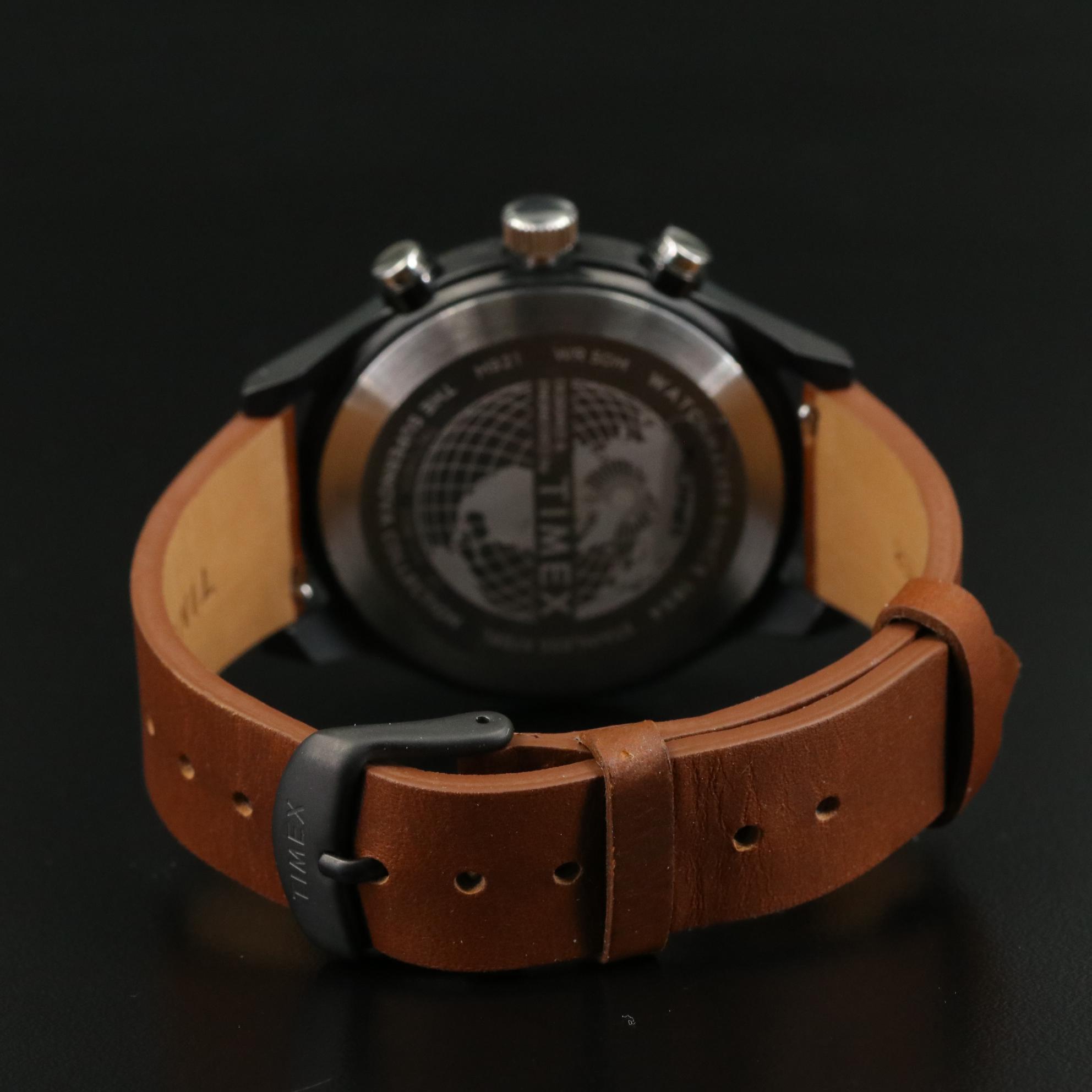 Timex MK1 Supernova Chronograph Quartz Watch with Black Dial