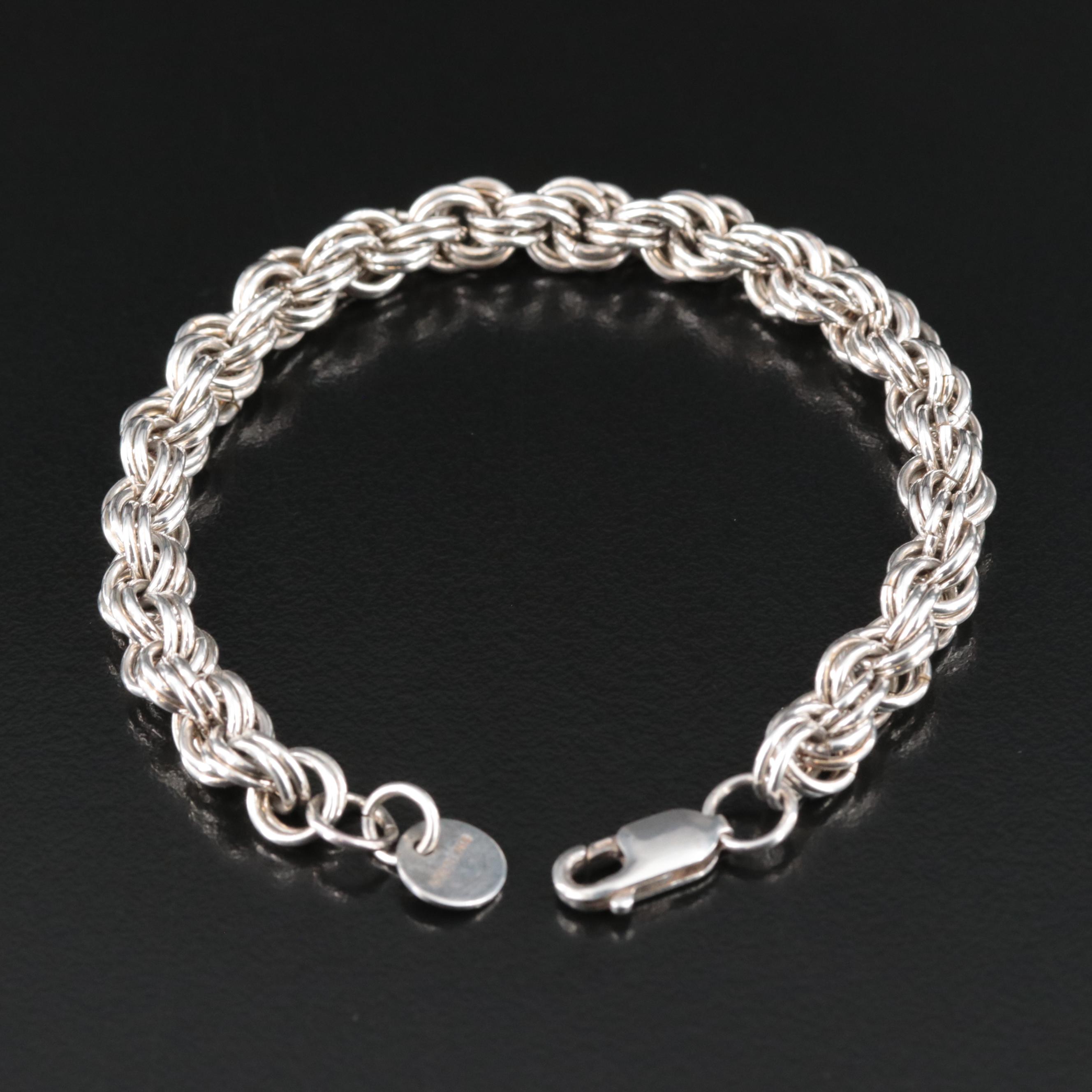 Sterling Rope Bracelet