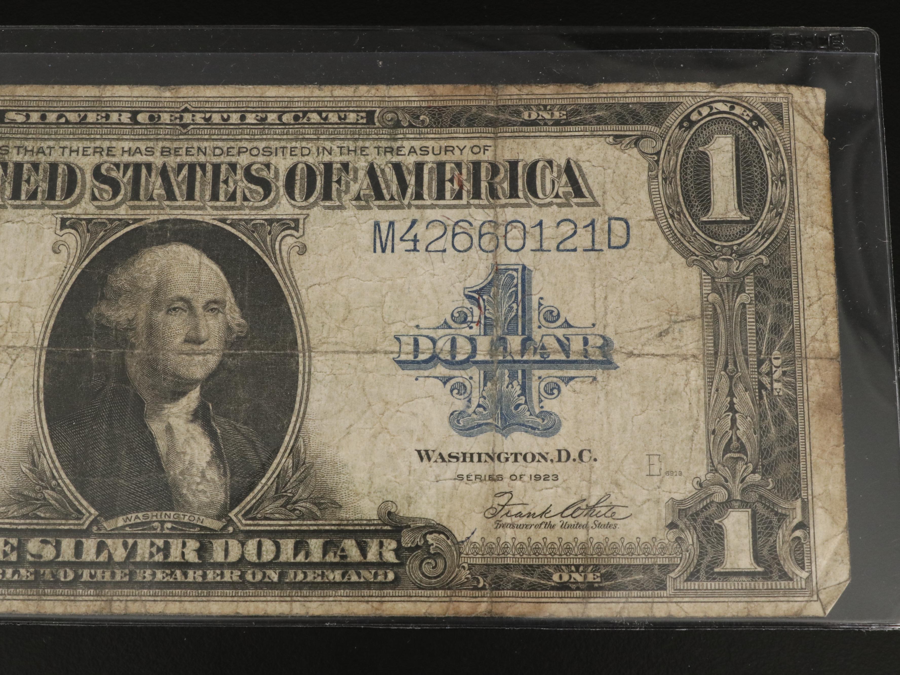 Four Early 20th Century Large Format U.S. Banknotes