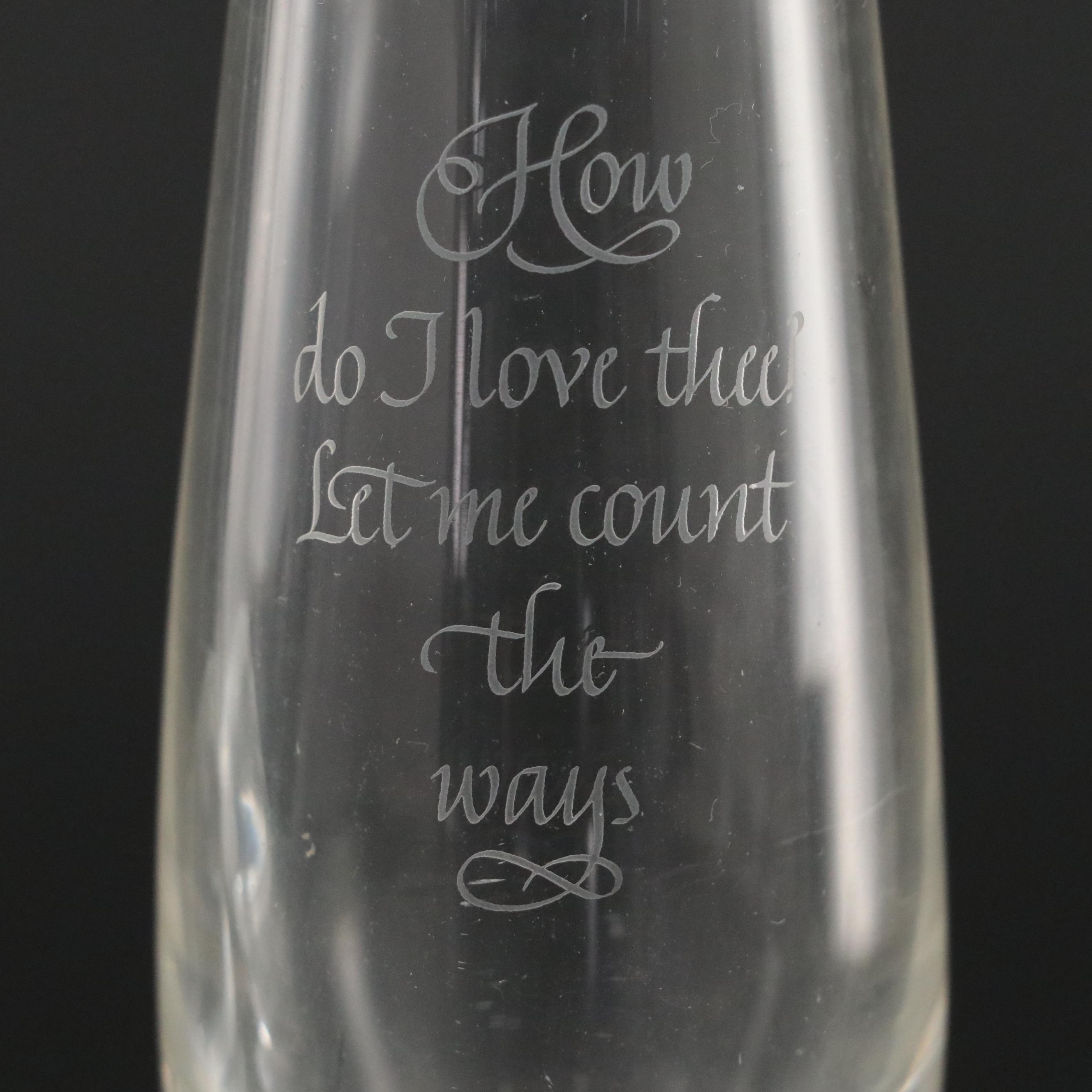 Steuben Crystal Footed Vase and Controlled Bubble Bud Vase