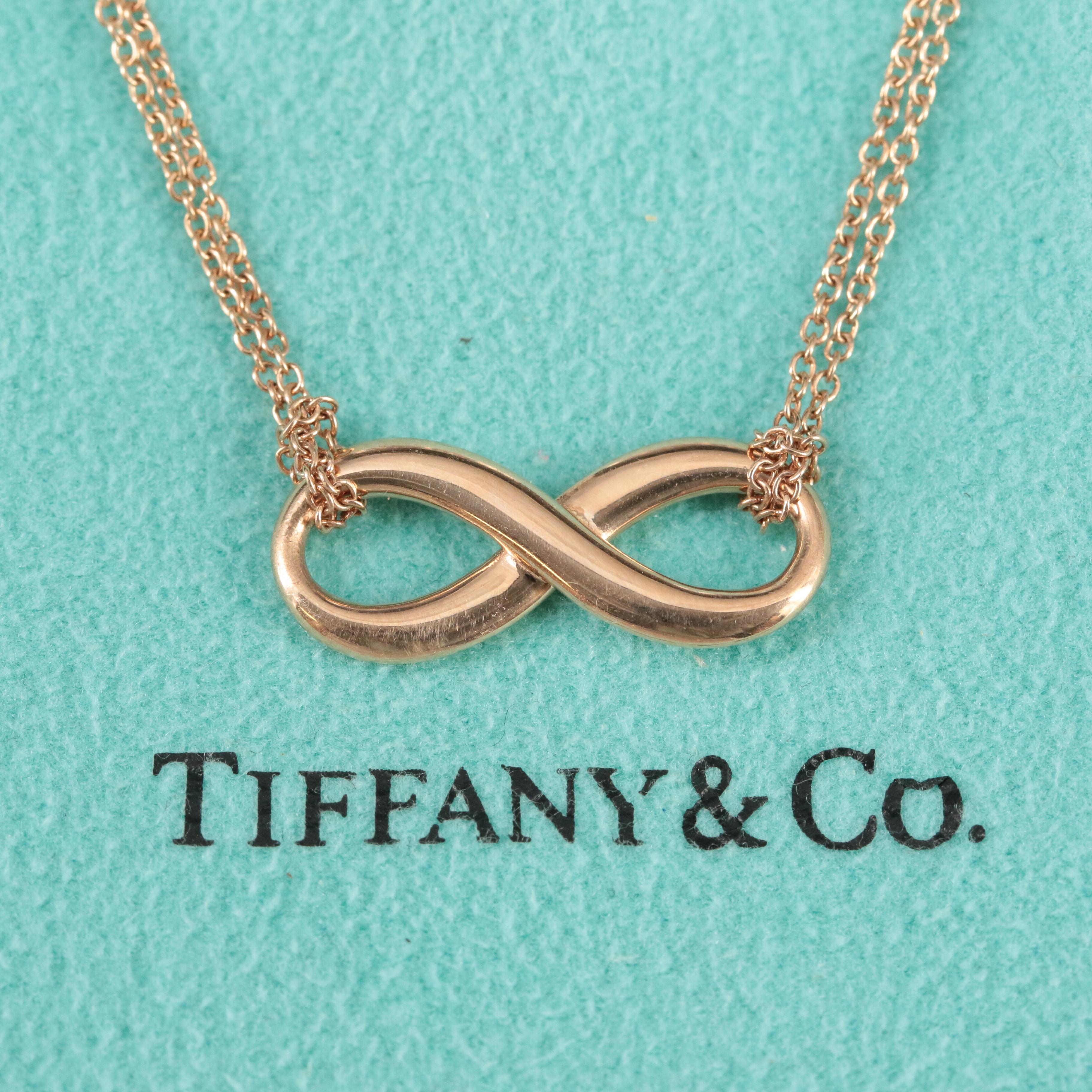 Tiffany and co discount rose gold infinity necklace