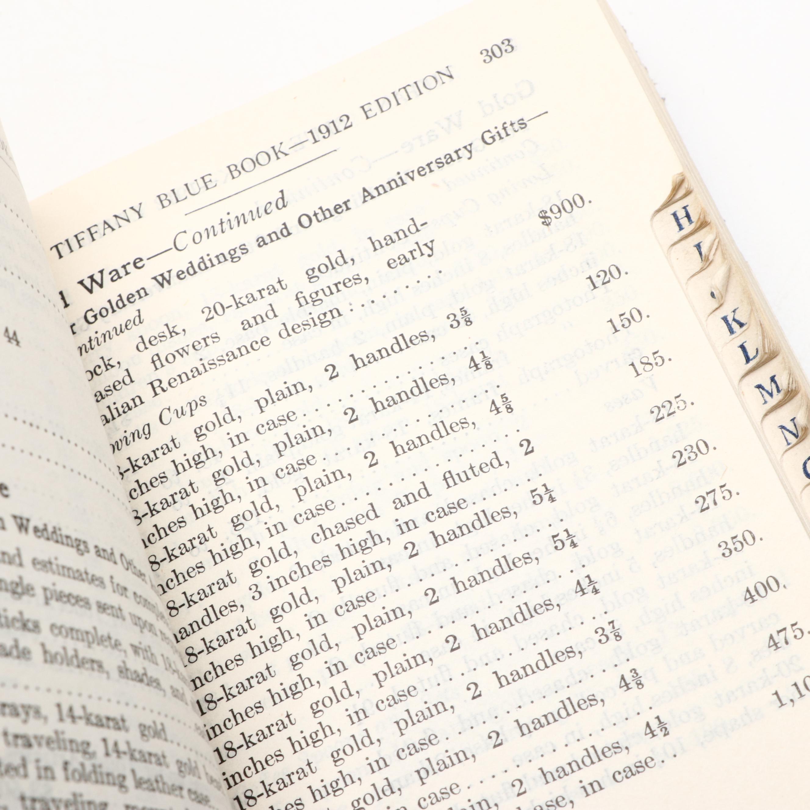 "Tiffany & Co. Blue Book for 1912" Catalog, Early 20th Century