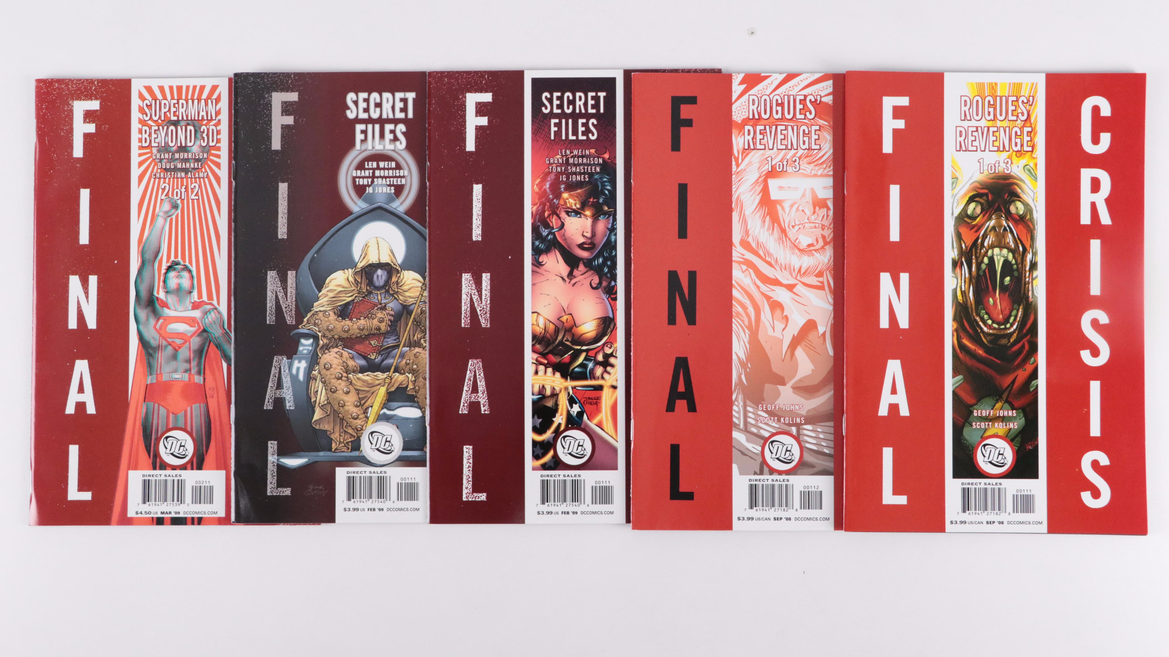 Modern Age Comic Books Featuring "Final Crisis", "Run!", and "Escape"