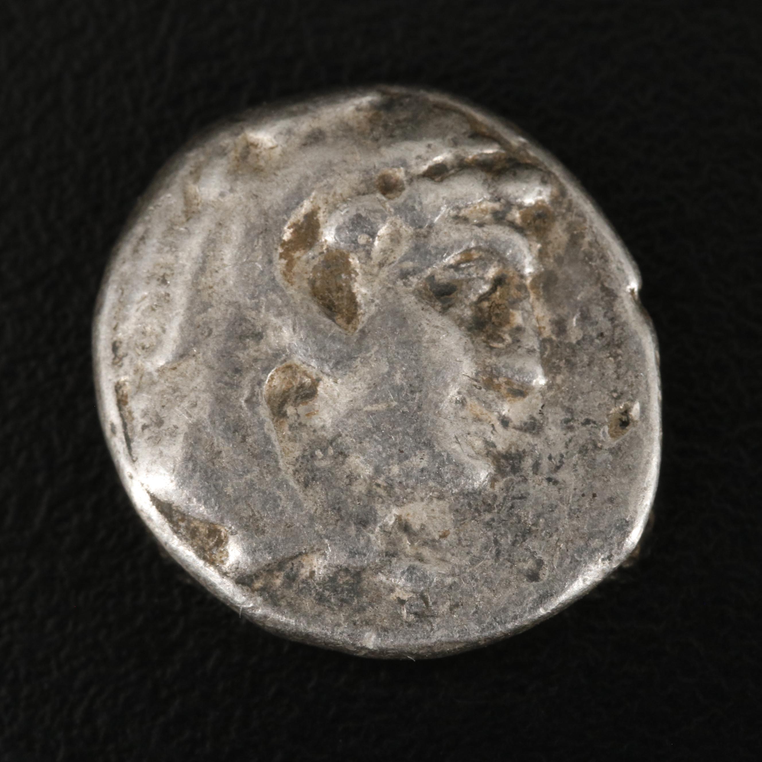 Ancient Greece, Macedonia AR Drachm Coin, ca. 300 B.C.