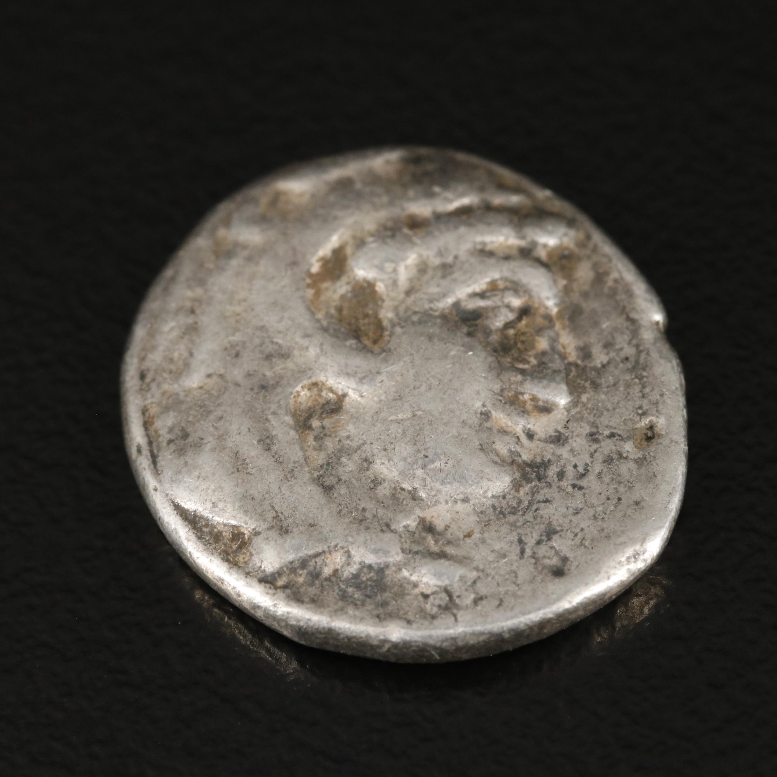 Ancient Greece, Macedonia AR Drachm Coin, ca. 300 B.C.