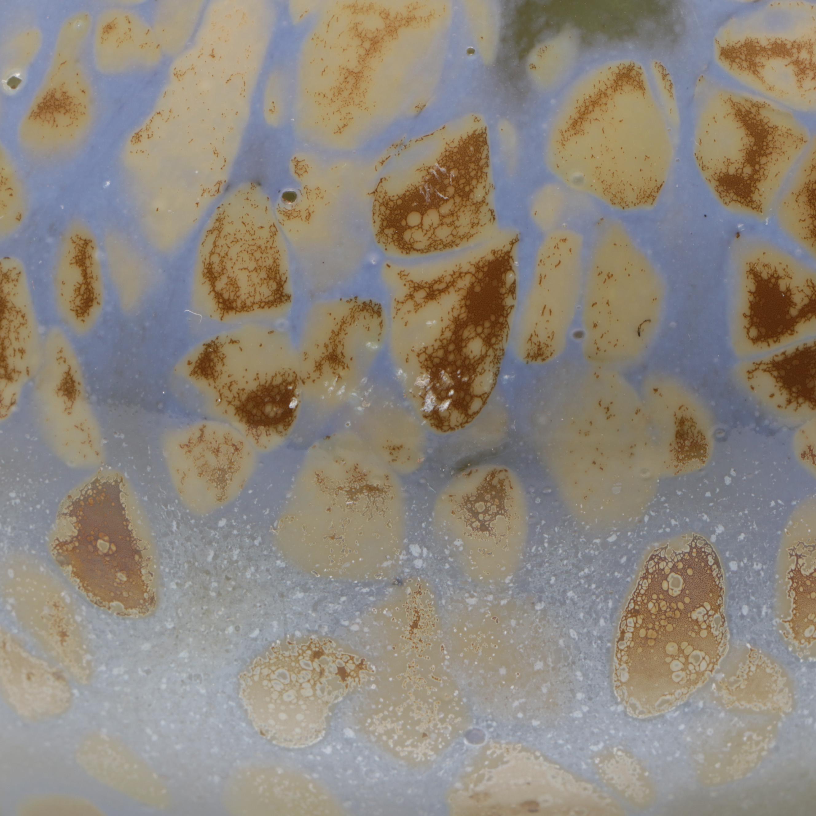 Handblown Multicolor Mottled Art Glass Vase