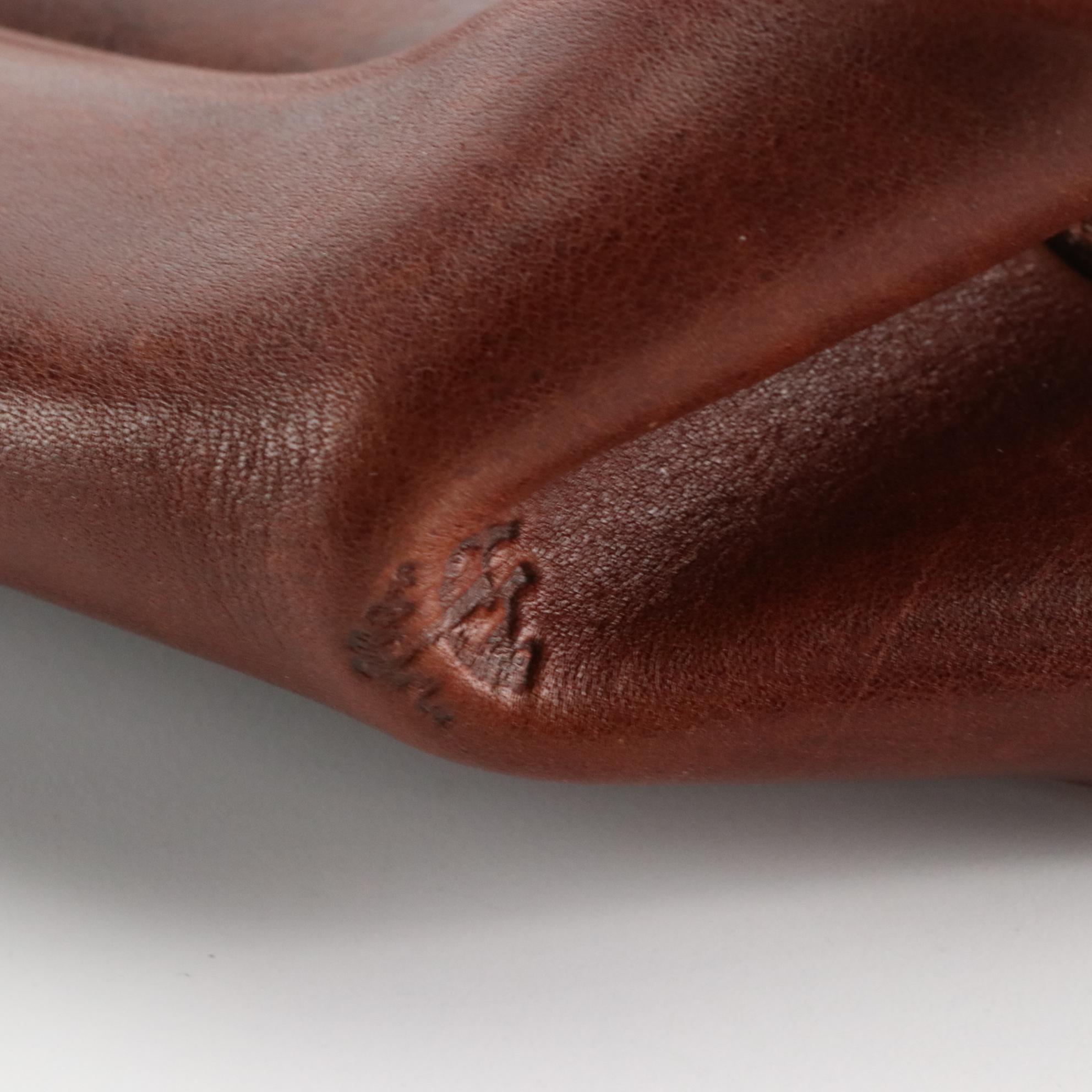 Brooks Brothers x J. W. Hulme Co. Tall Tote Bag in Chestnut Brown Leather