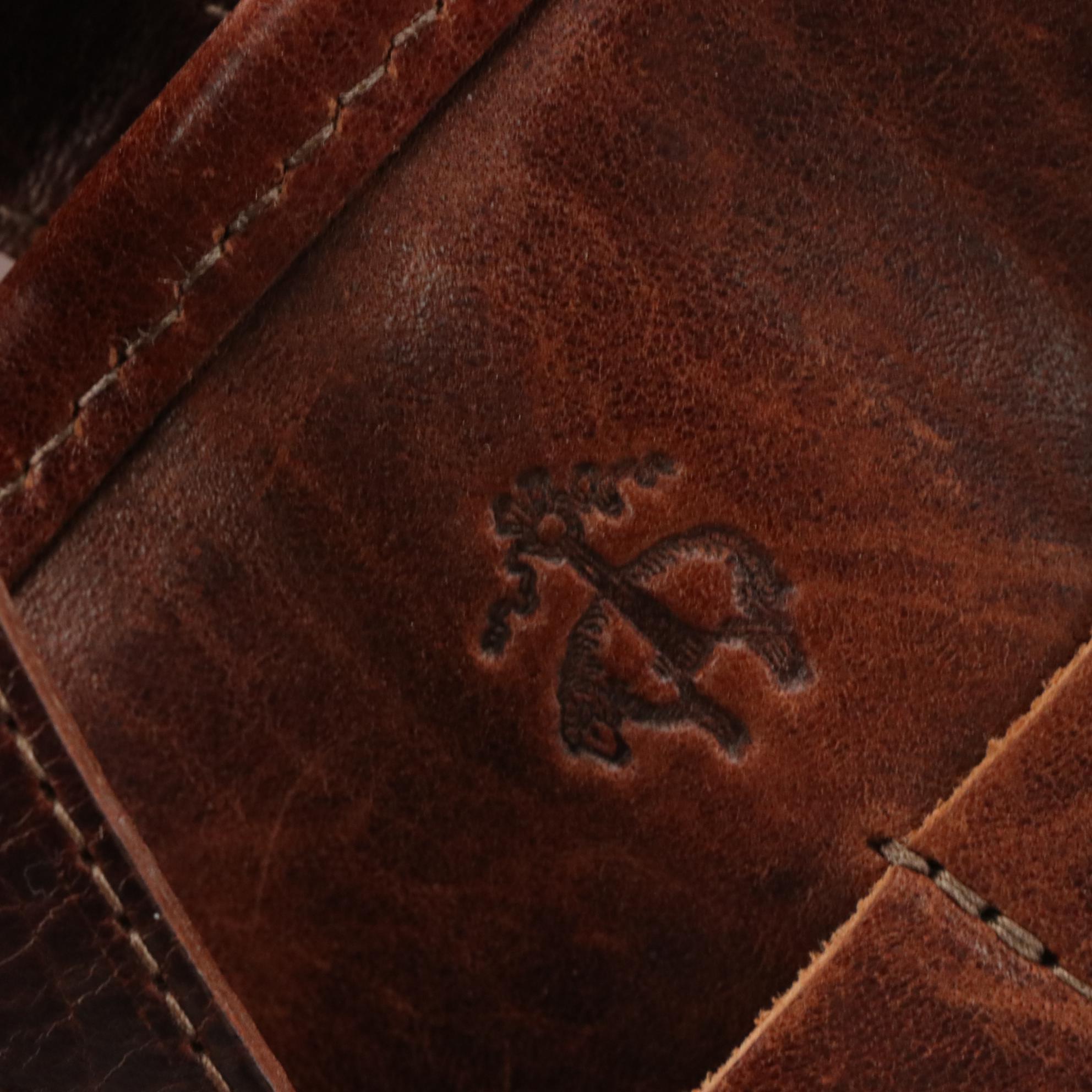 Brooks Brothers x J. W. Hulme Co. Tall Tote Bag in Chestnut Brown Leather