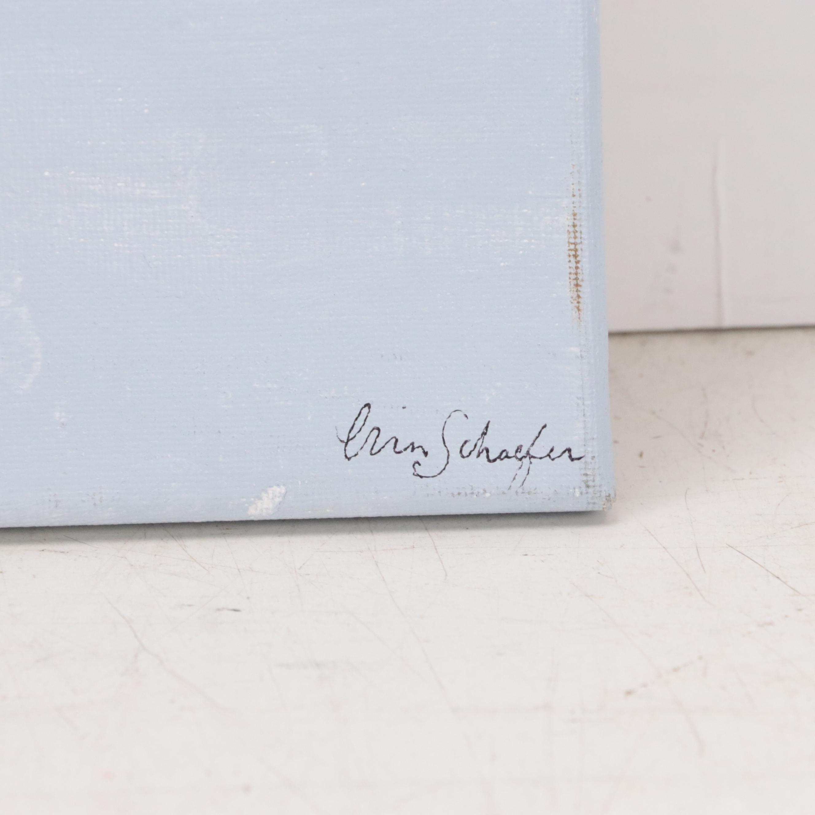 Acrylic Painting Still Life of Flowers in Vases