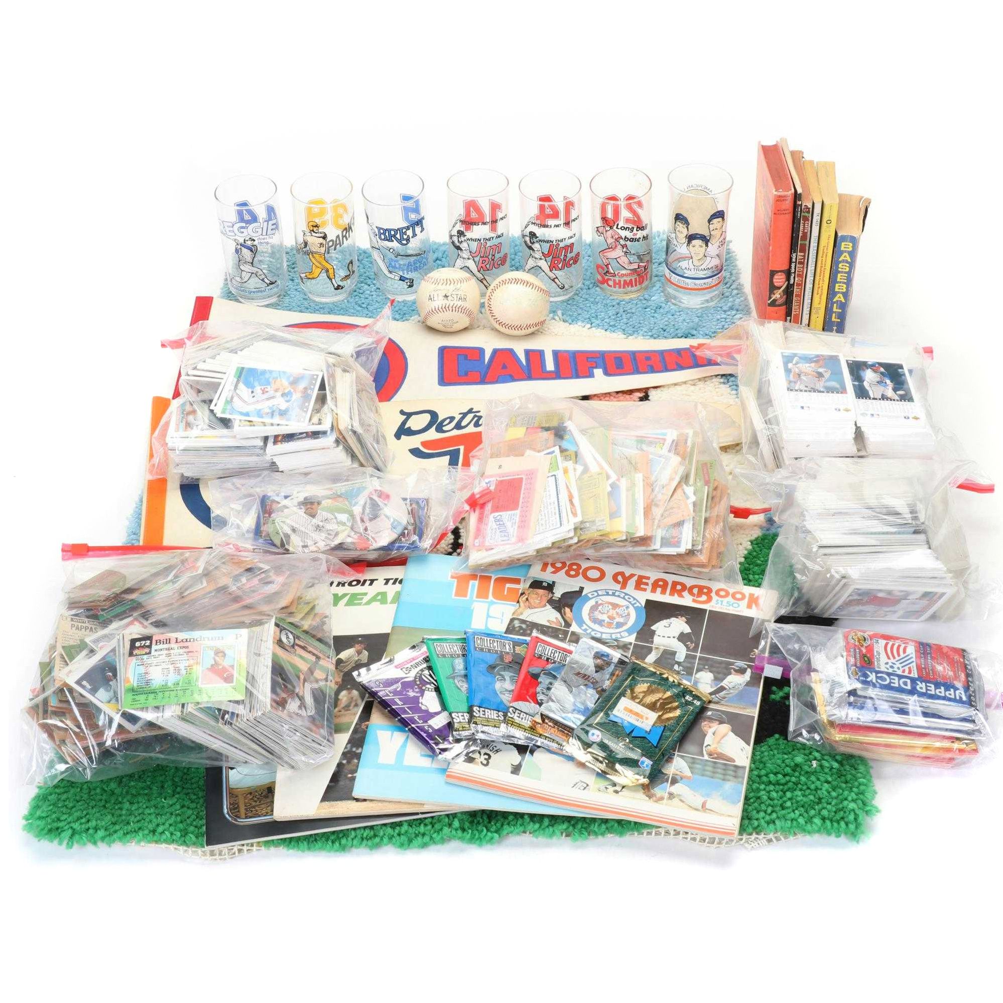Baseball Cards and Other Memorabilia, Late 20th Century