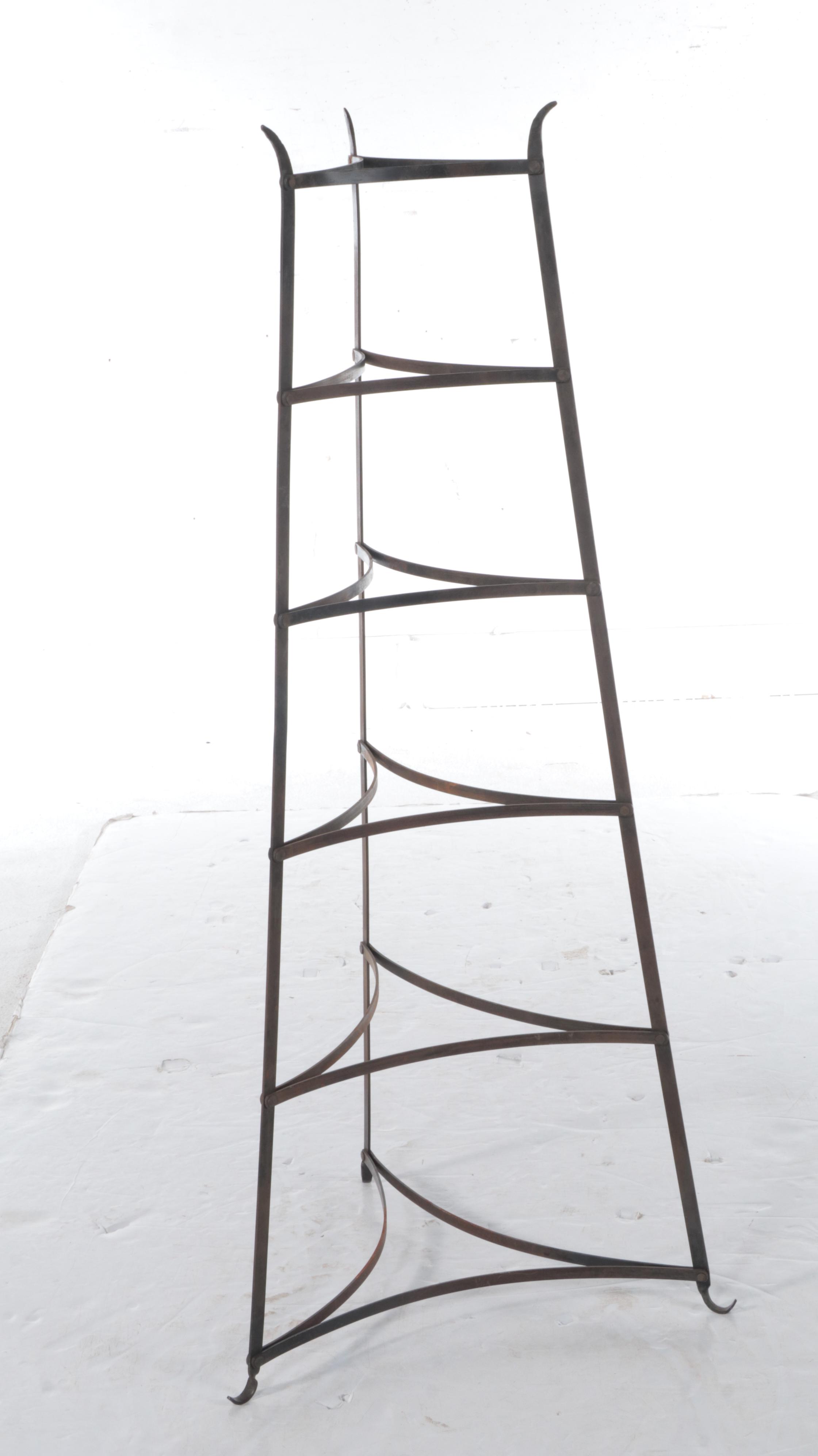 Wrought Iron Kitchen Cookware Stand Tower