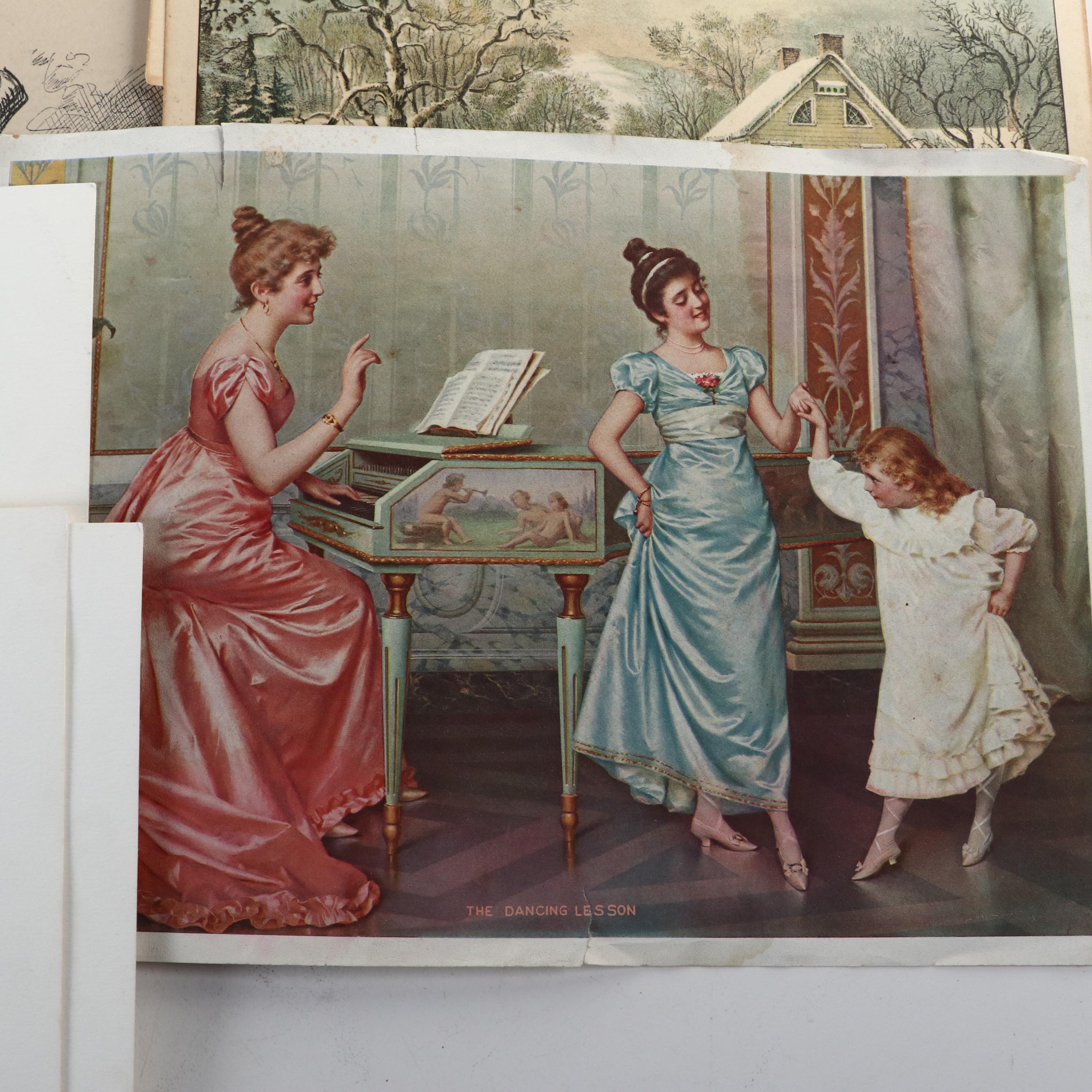 "Grit" Newspaper Lithograph Prints, Public Sale Advertisement and More