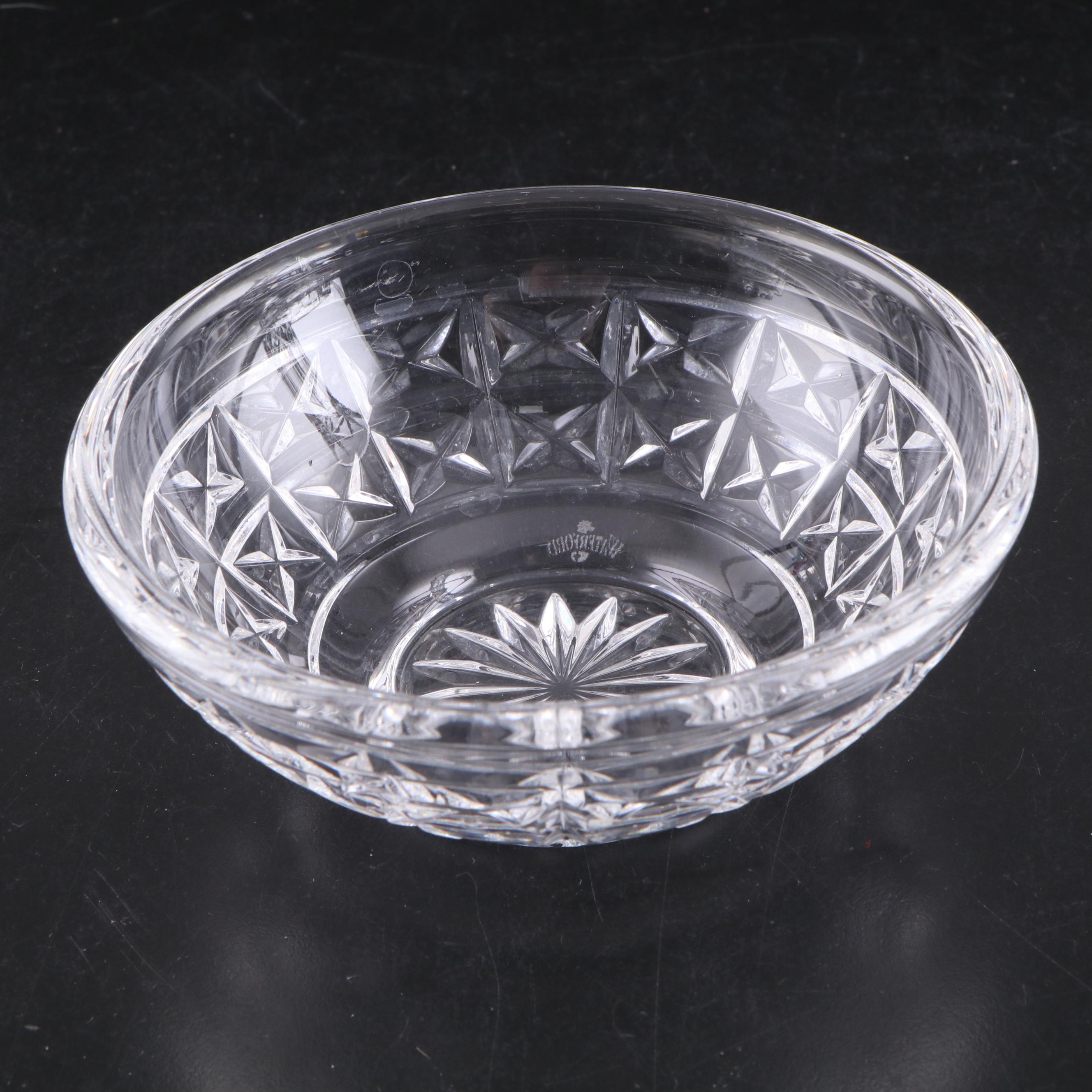 Waterford "Starburst" Vase with Other Waterford Crystal Table Accessories