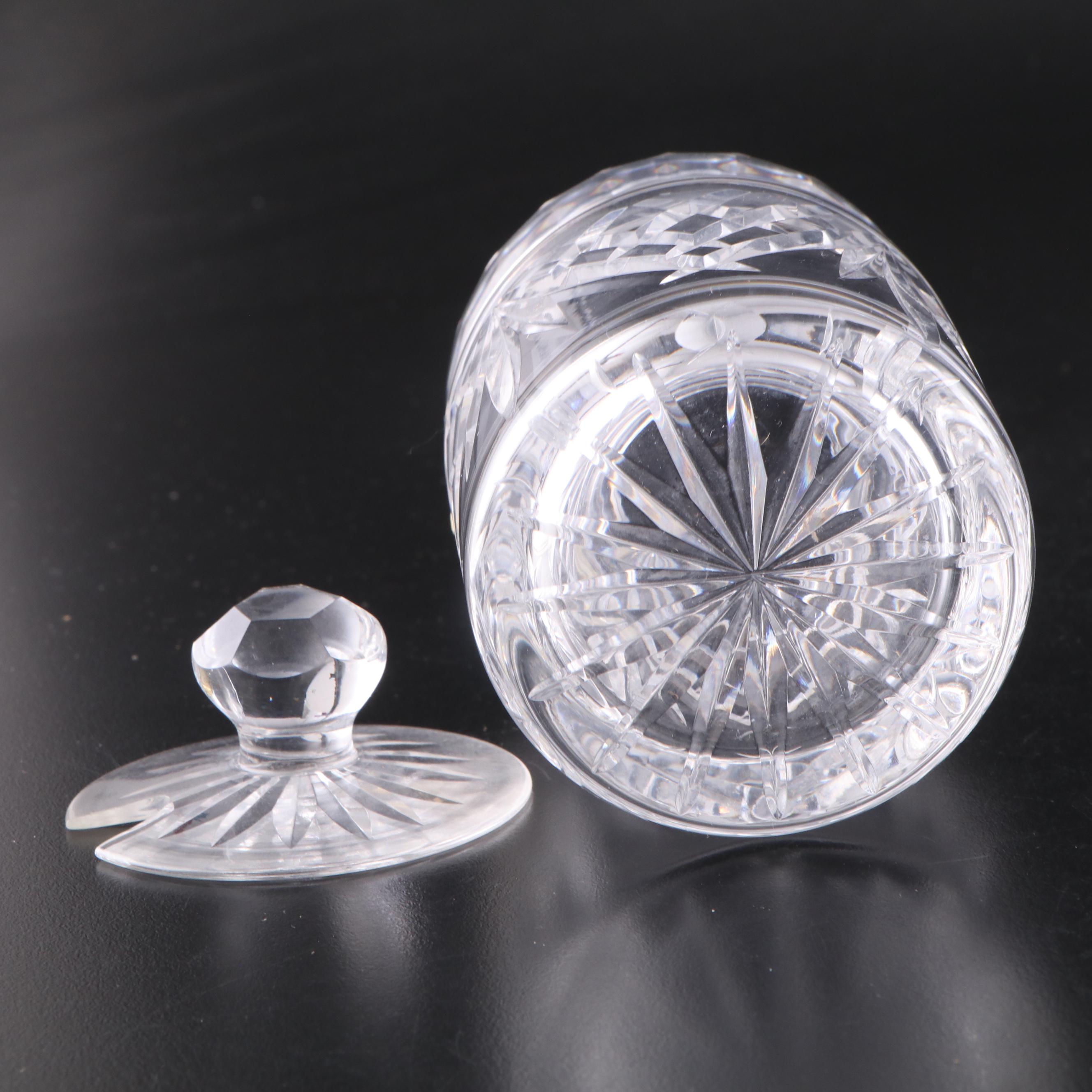 Waterford "Starburst" Vase with Other Waterford Crystal Table Accessories