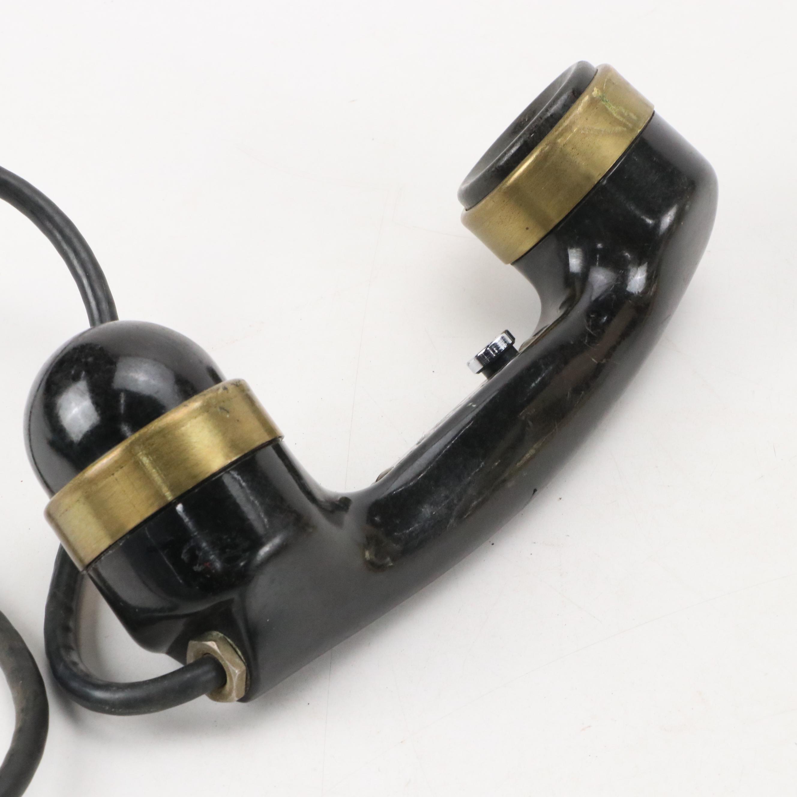 Western Electric Rotary Telephone & Stromburg-Carlson Type-333 Handsets, Vintage