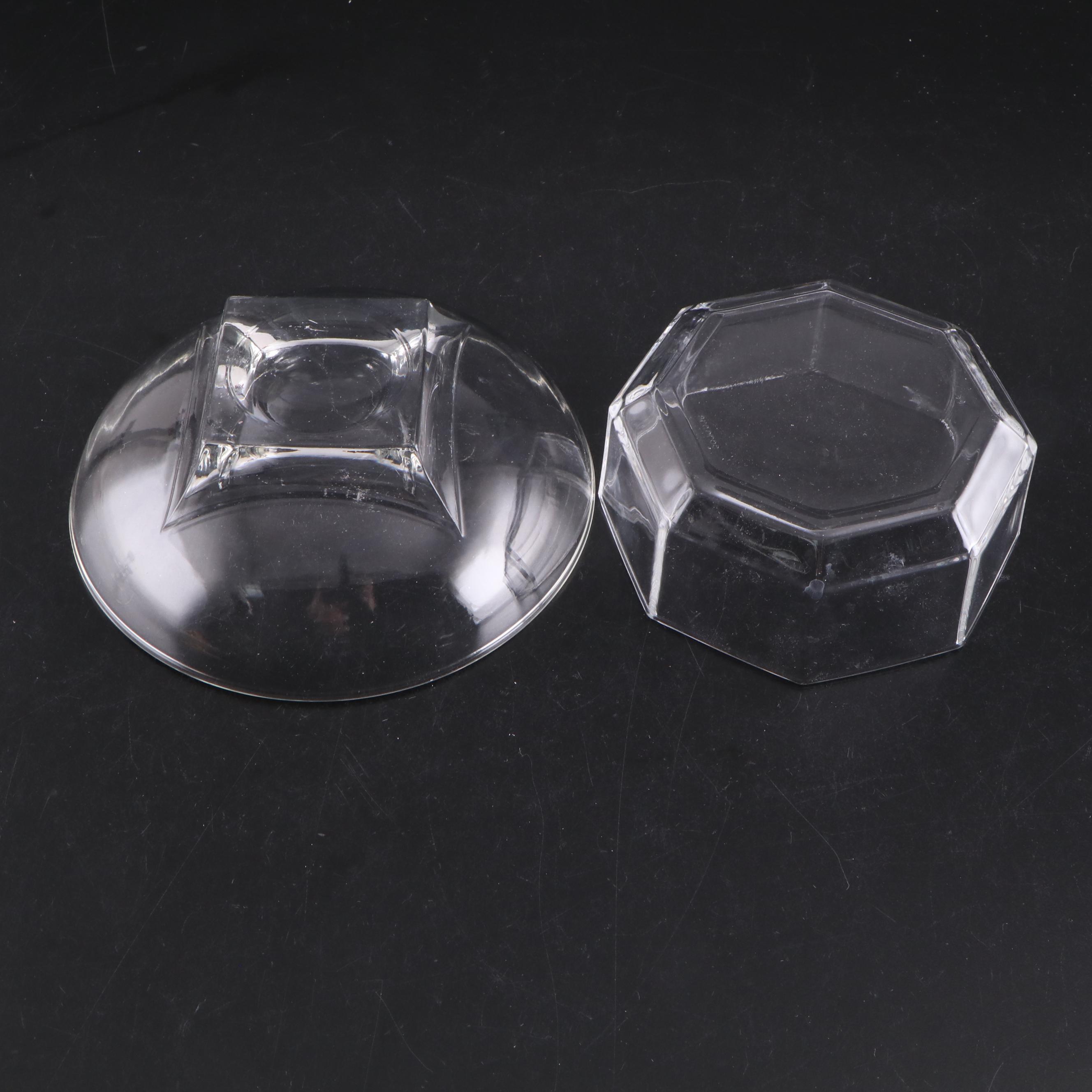 Federal Glass "Windsor" Glass Serving Bowl with Other Servewarre