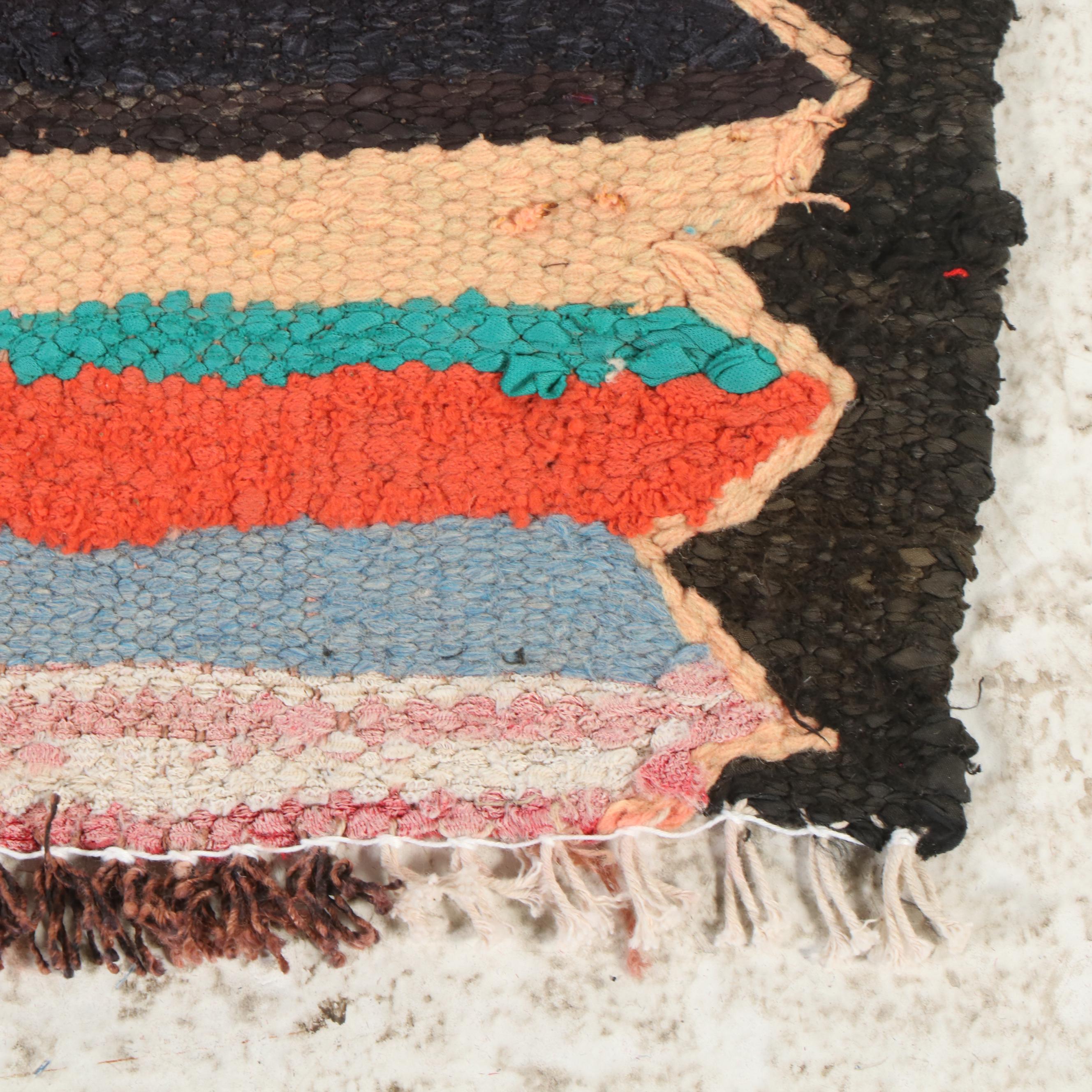 4'6 x 9'9 Handwoven Moroccan Berber Area Rug