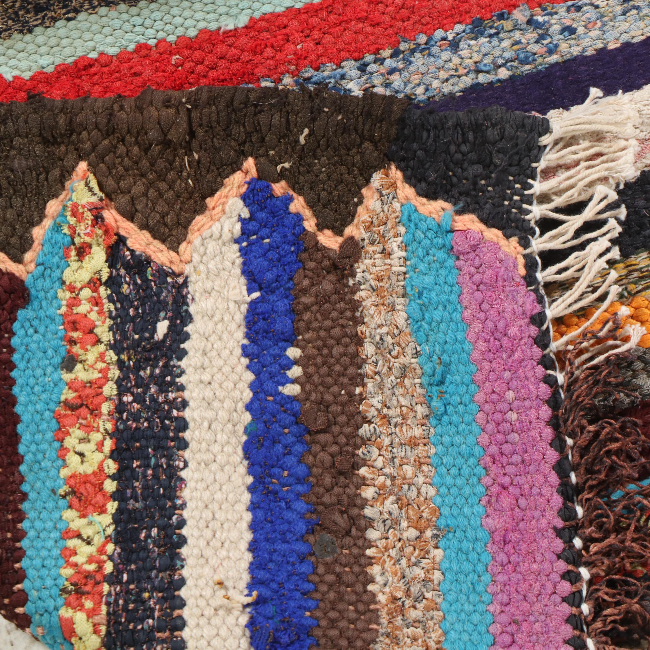 4'6 x 9'9 Handwoven Moroccan Berber Area Rug