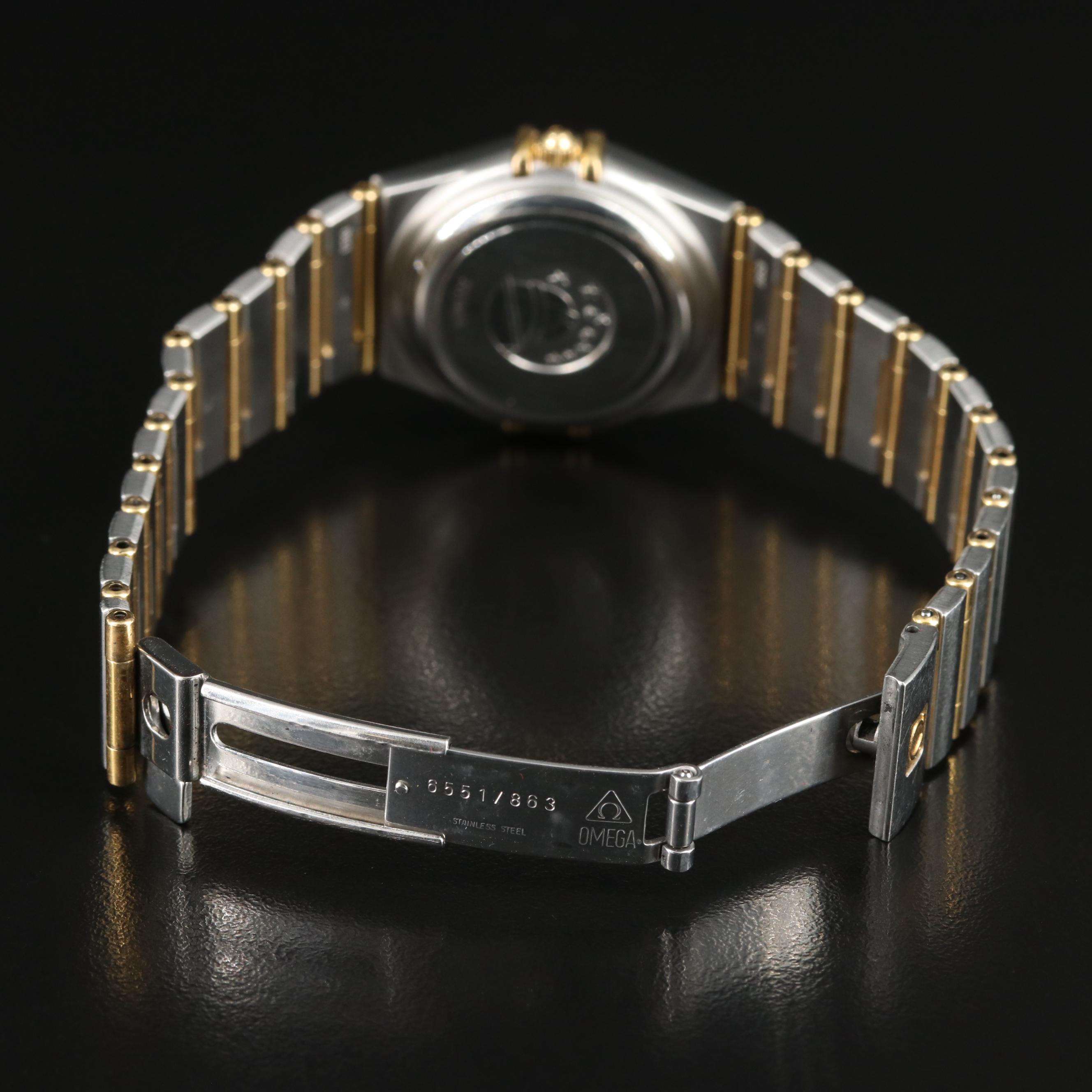 Omega Constellation Mother-of-Pearl, Diamond Dial and Bezel Watch