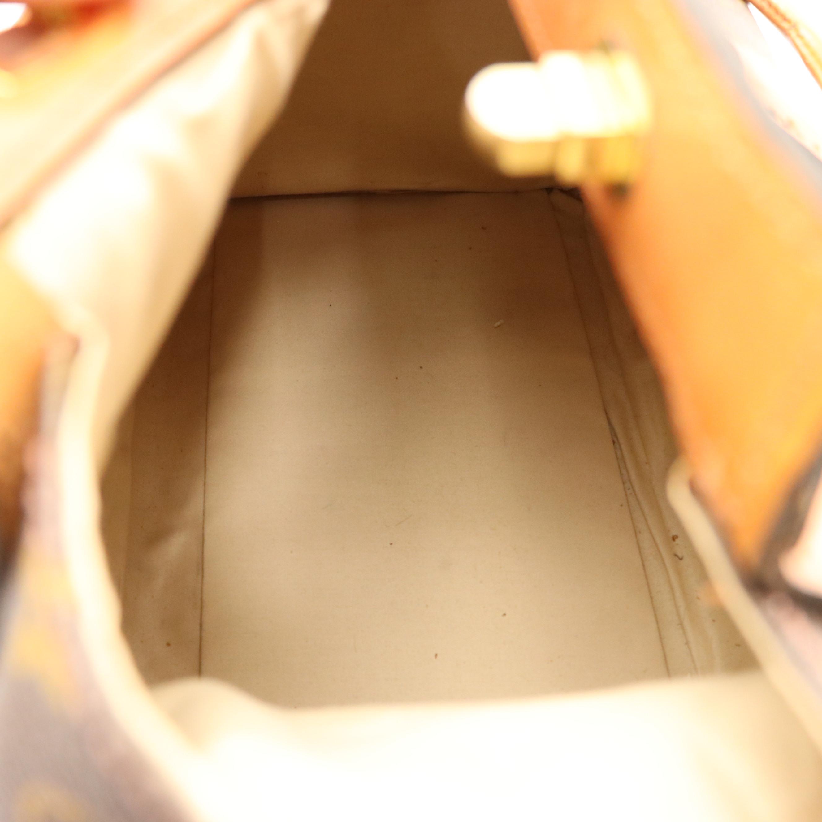 Louis Vuitton Vintage Shoe Box Travel Trunk in Coated Canvas and Leather Trim