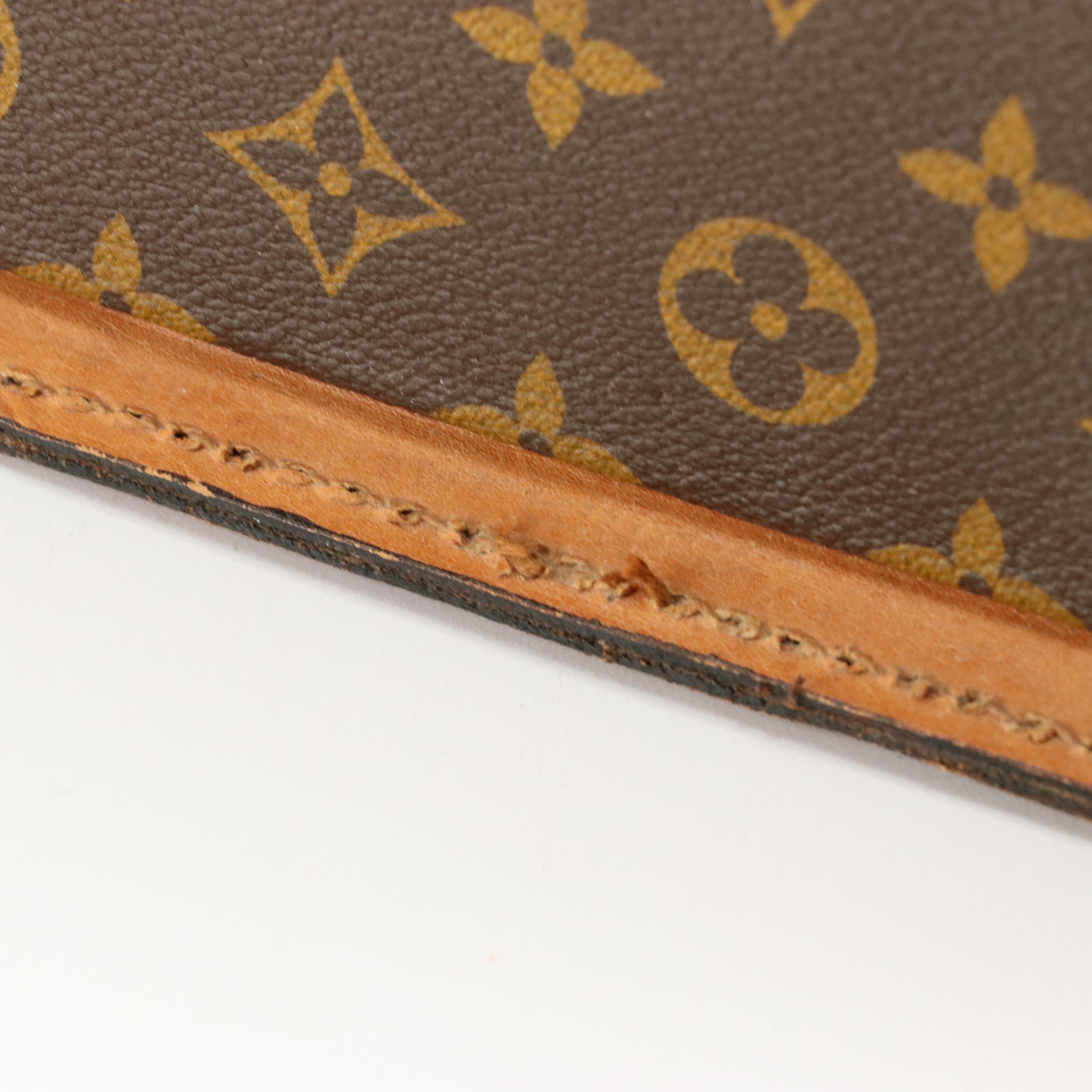 Louis Vuitton Vintage Shoe Box Travel Trunk in Coated Canvas and Leather Trim