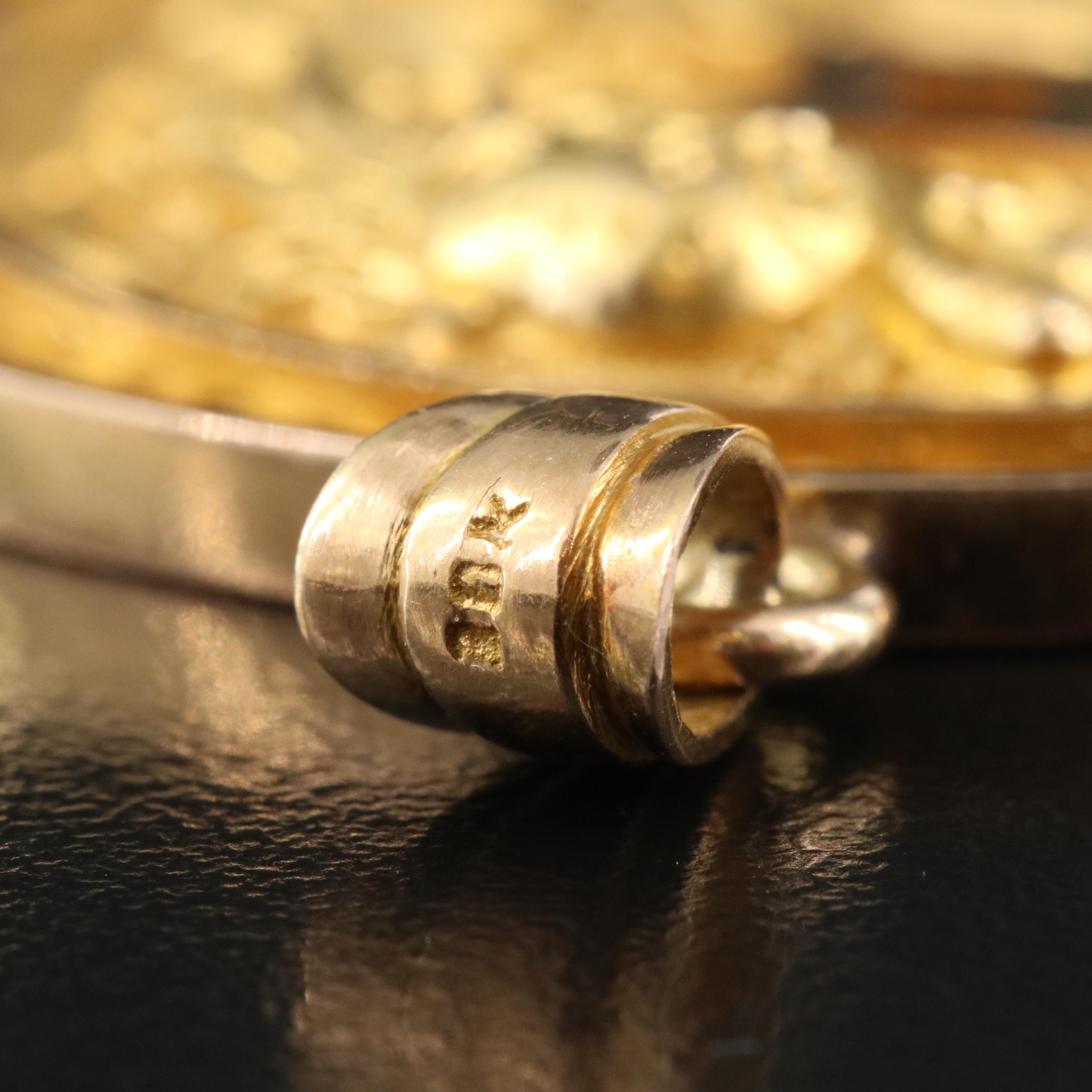 18K Chinese Dragon Medallion Pendant