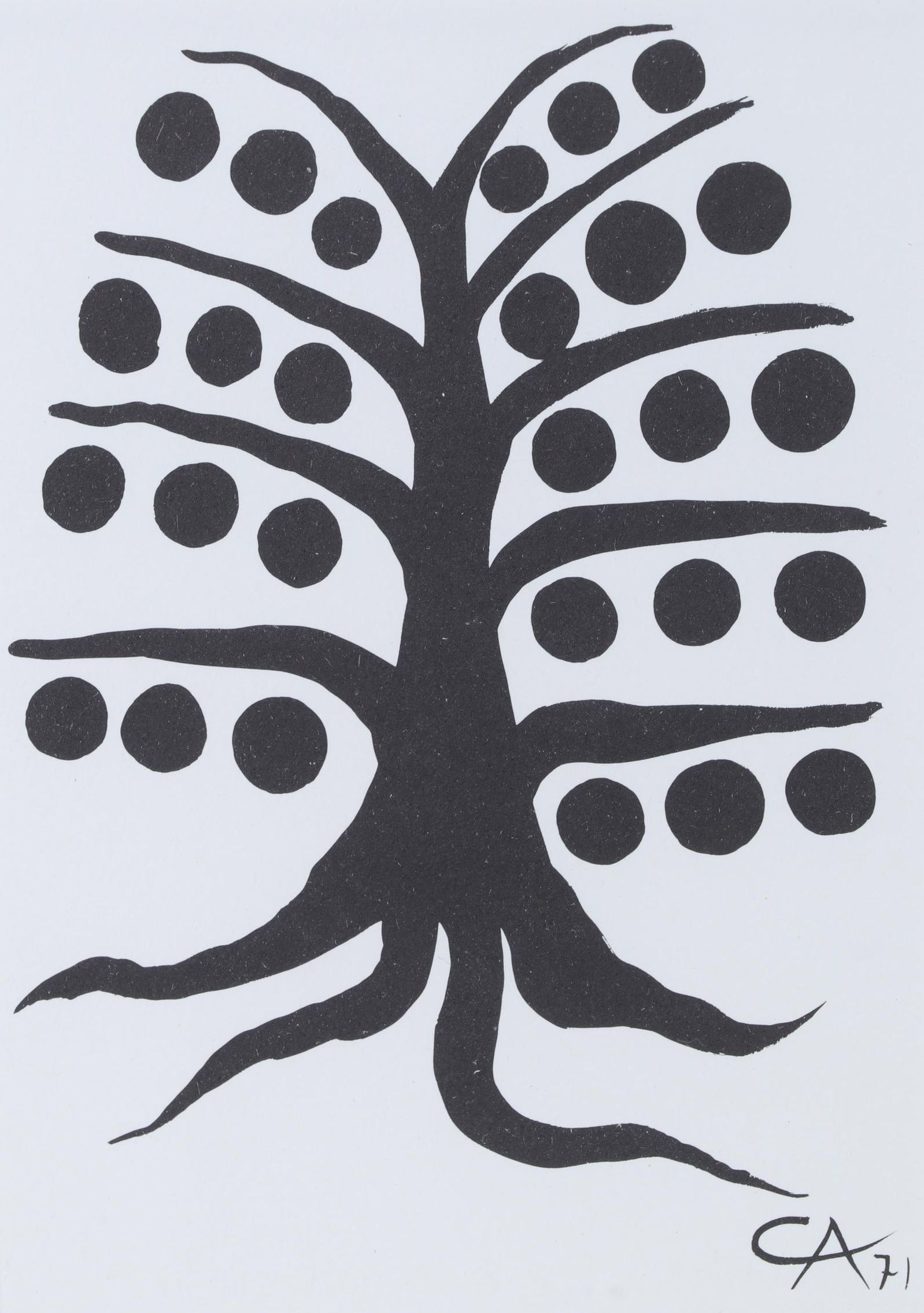 Alexander Calder Lithograph for "Derrière le Miroir," 1971